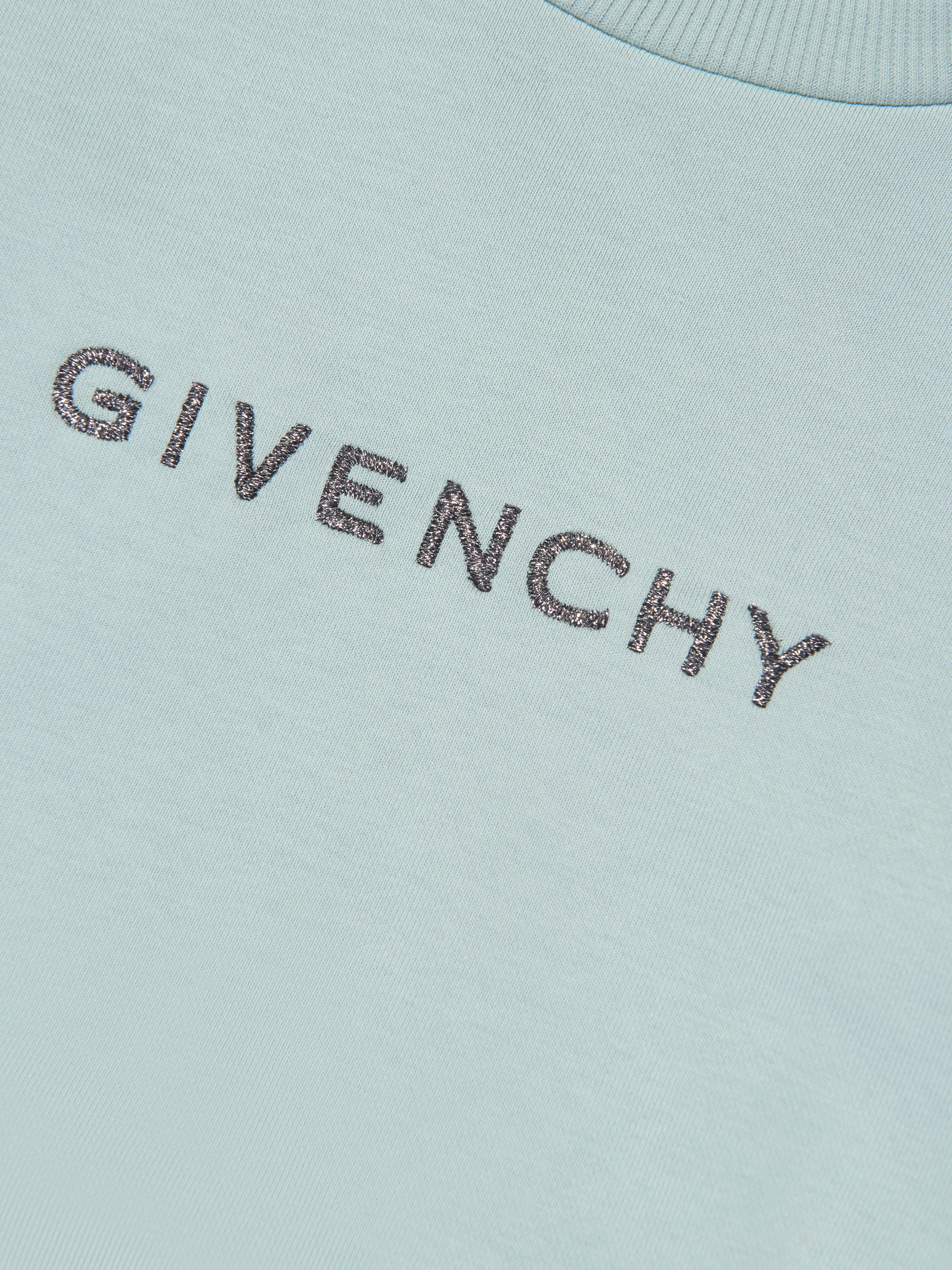 Givenchy Girls Embroidered Logo Sweatshirt in Blue