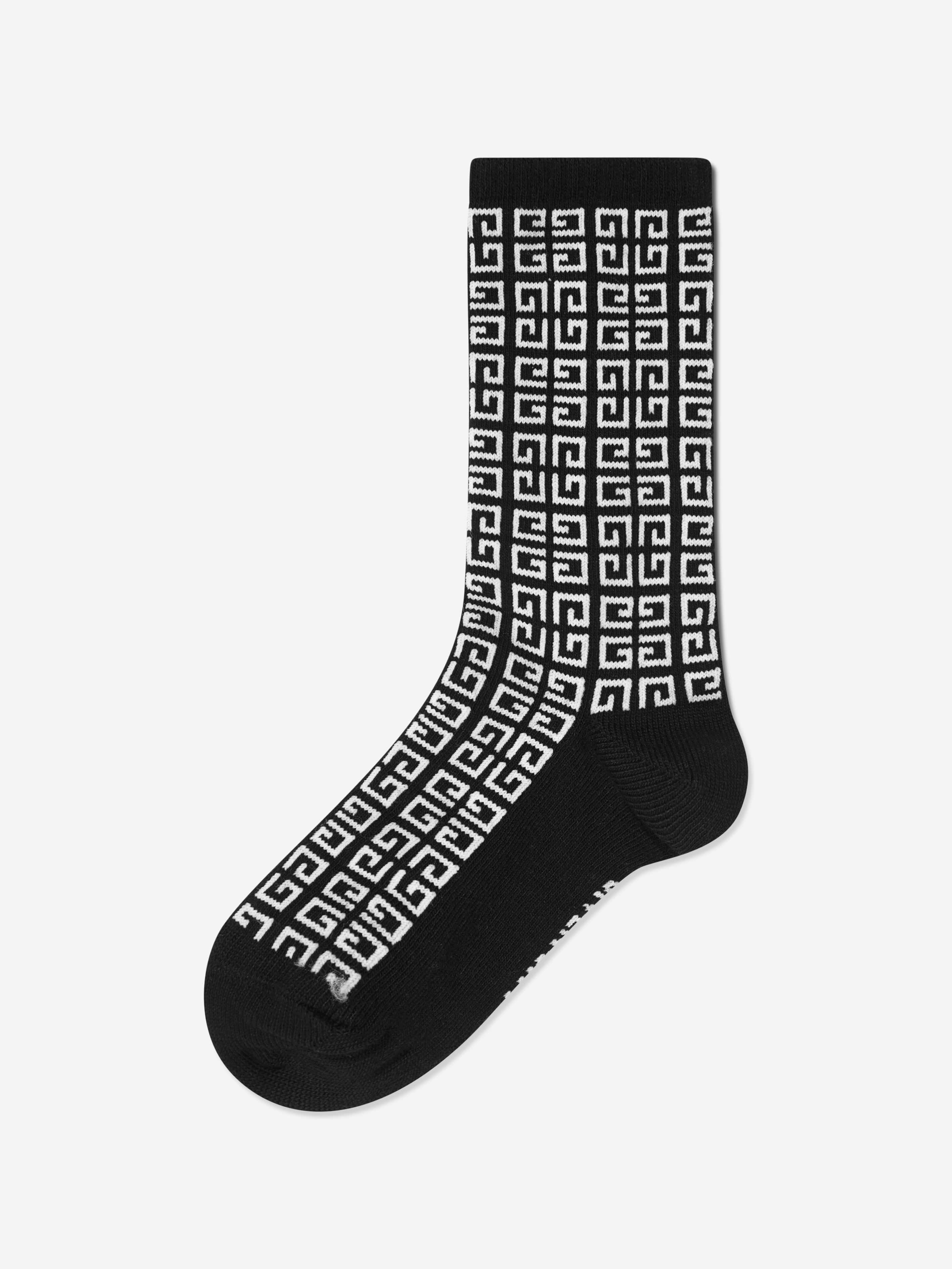 Givenchy Boys 4G Logo Socks in Black