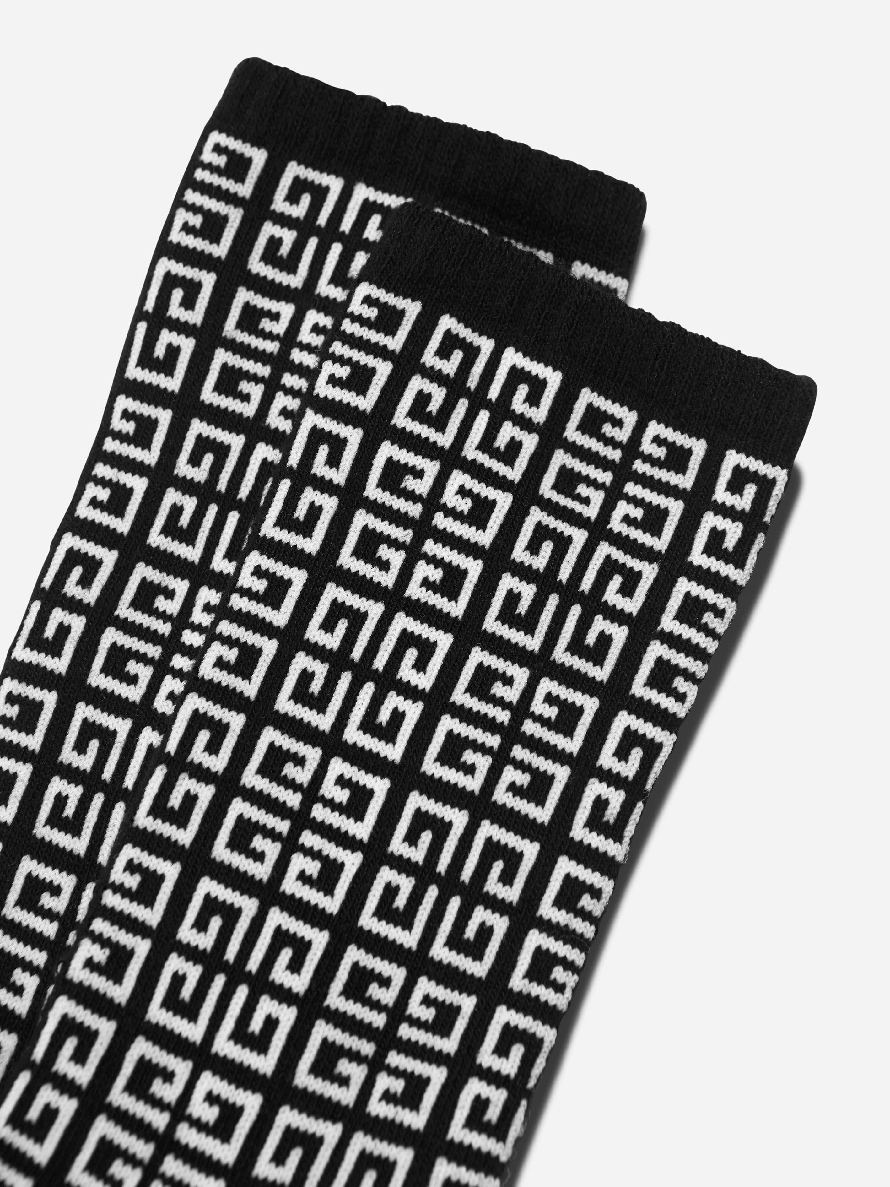 Givenchy Boys 4G Logo Socks in Black