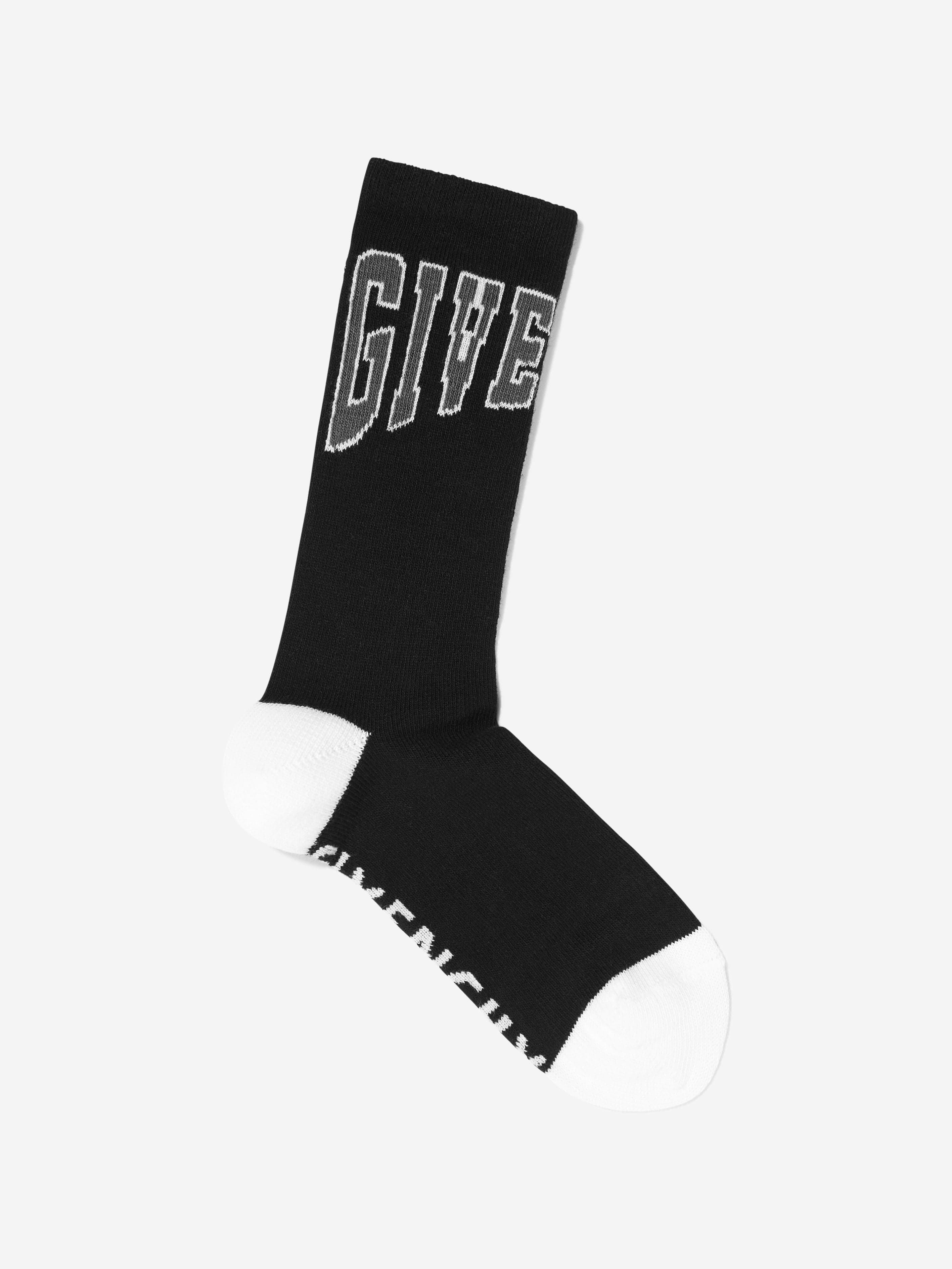 Givenchy Boys Logo Socks in Black