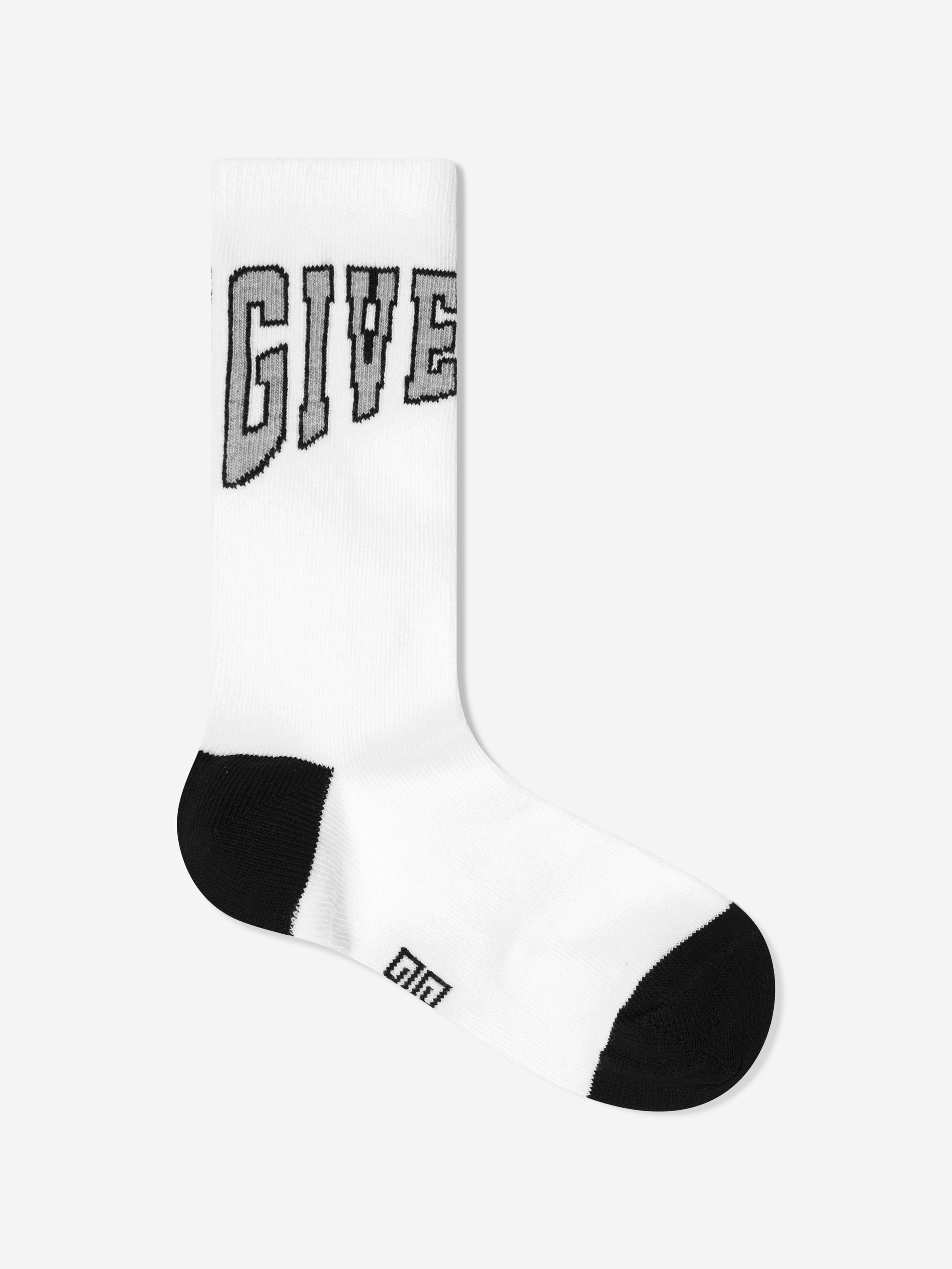 Givenchy Boys Logo Socks in White