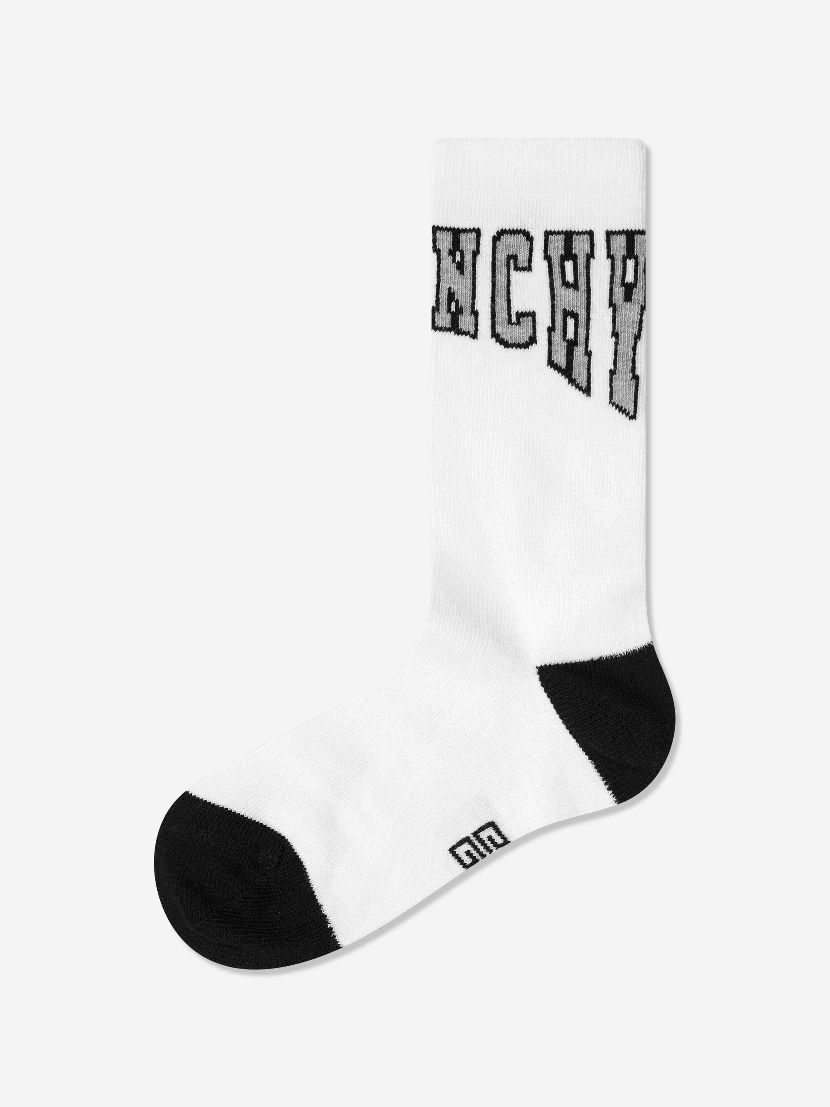 Givenchy Boys Logo Socks in White