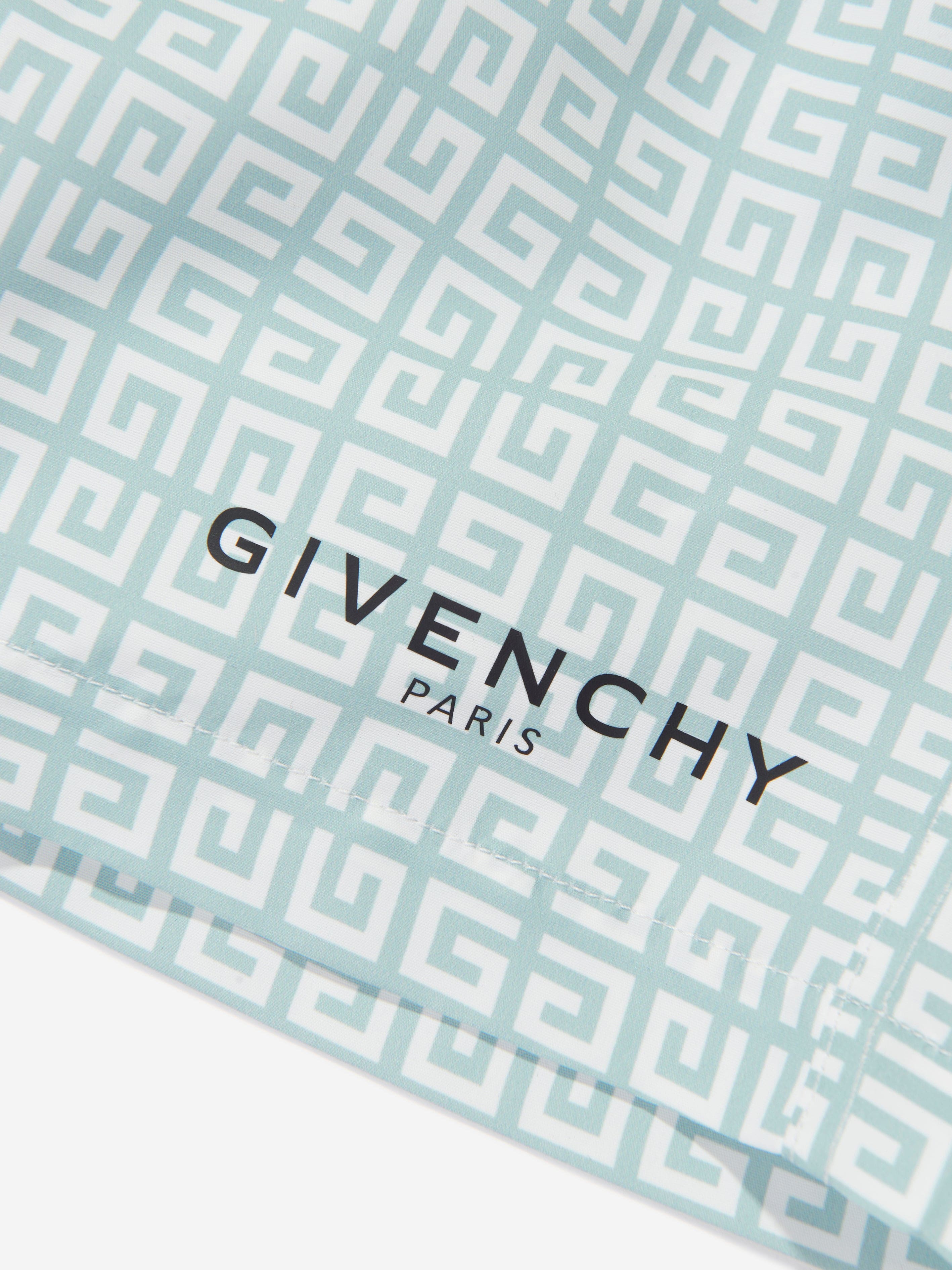 Givenchy Boys 4G Logo Swim Shorts in Blue