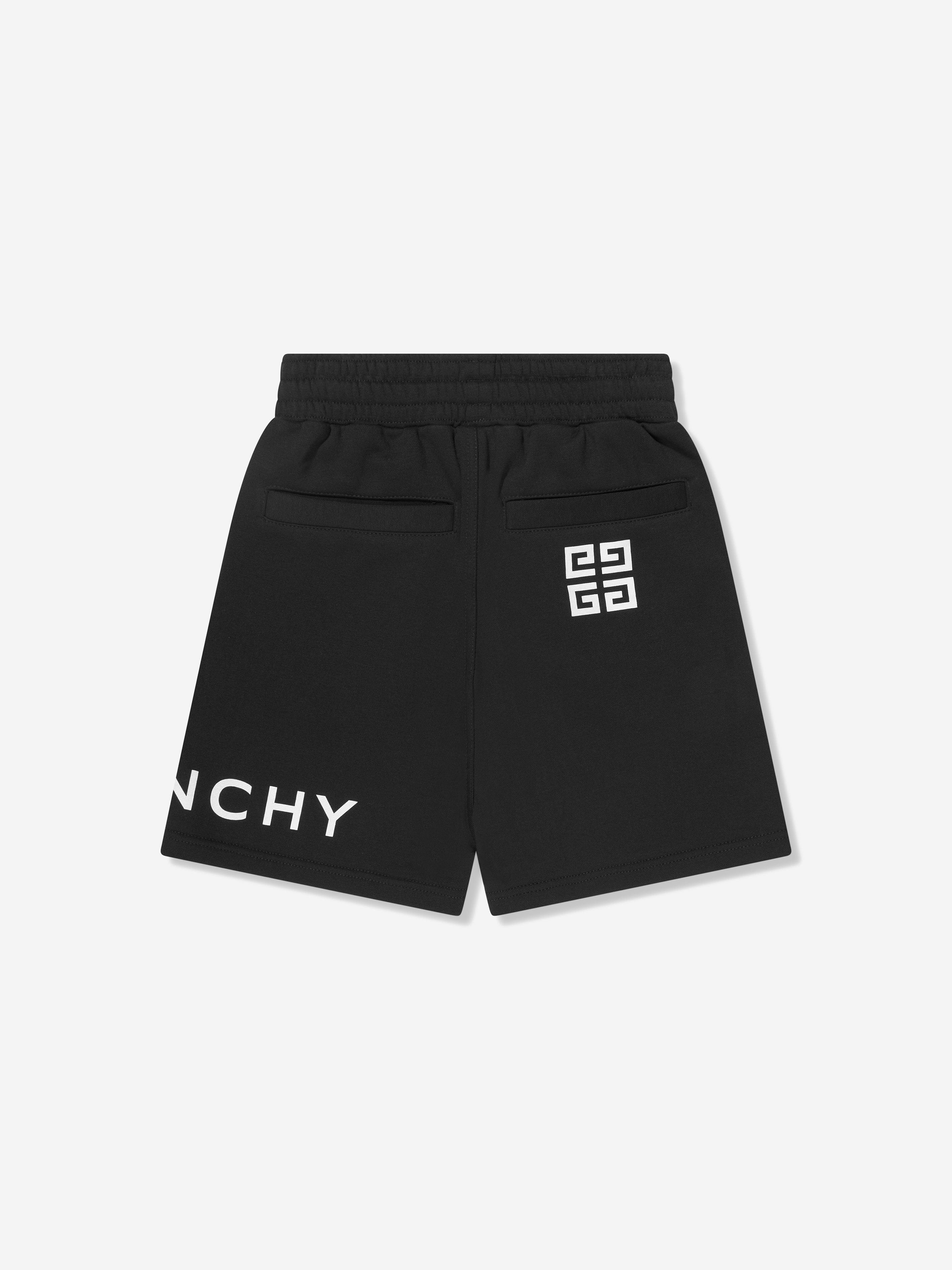 Givenchy Boys Logo Bermuda Shorts in Black