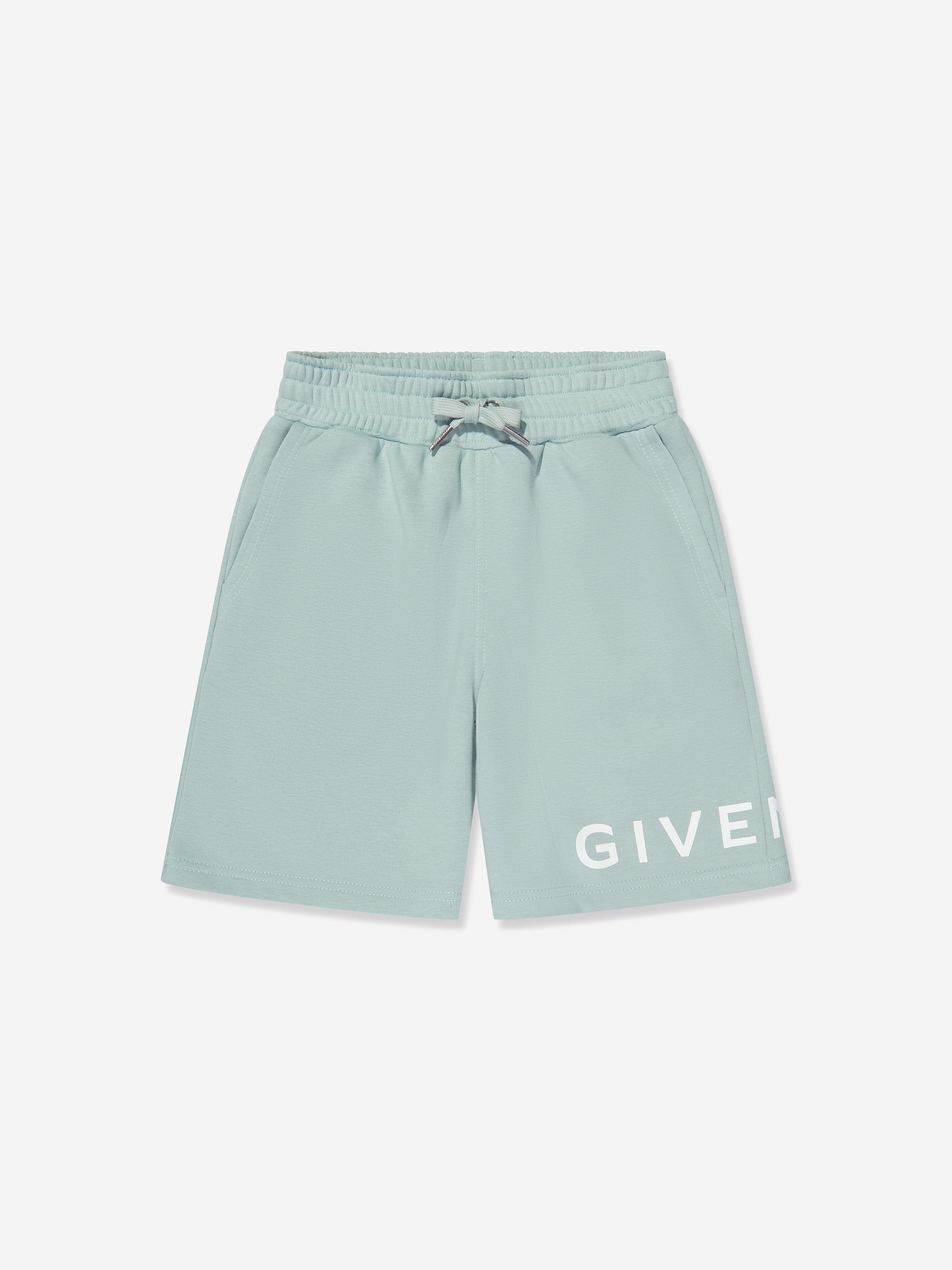 Givenchy Boys Logo Bermuda Shorts in Blue