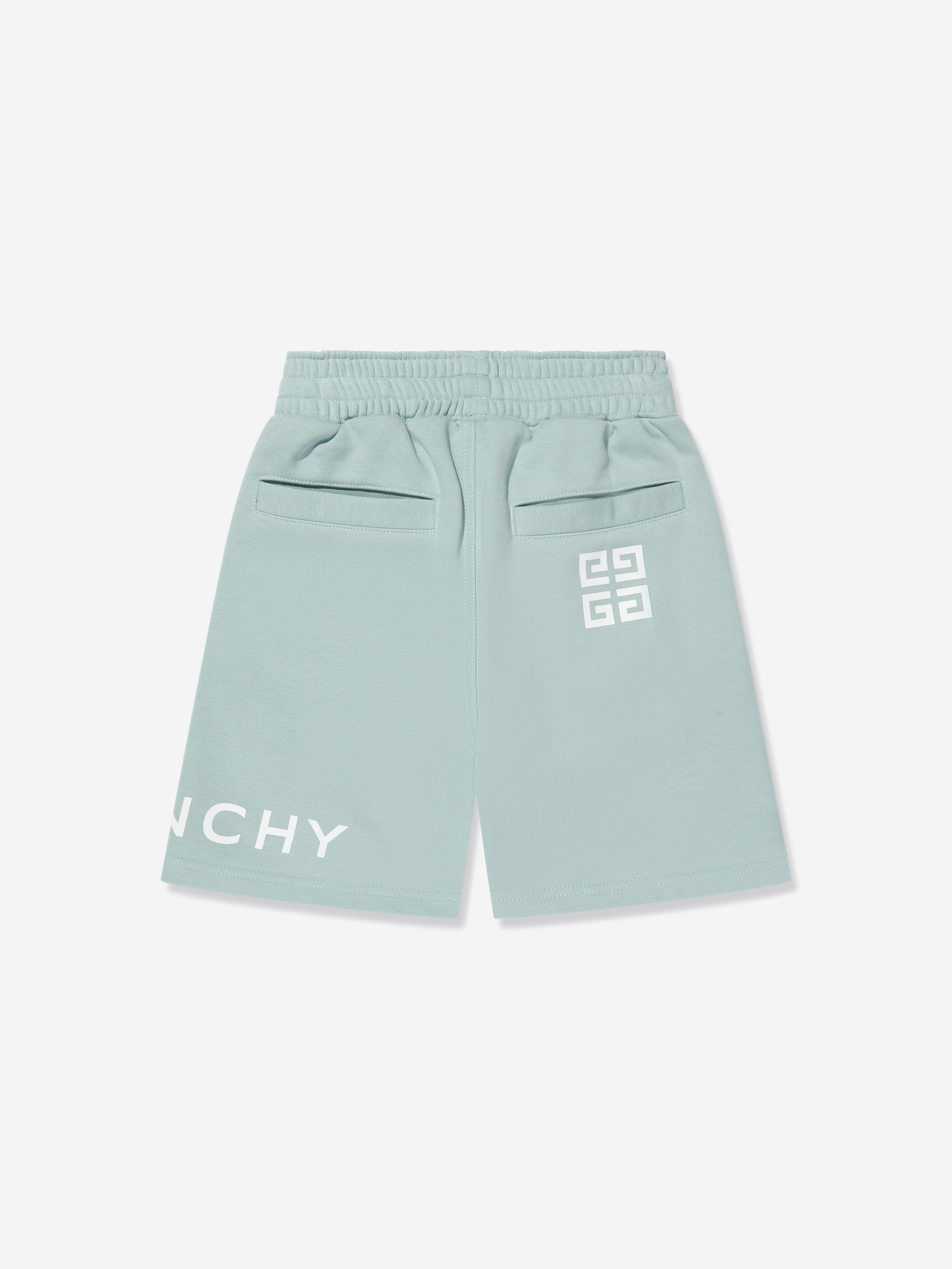 Givenchy Boys Logo Bermuda Shorts in Blue