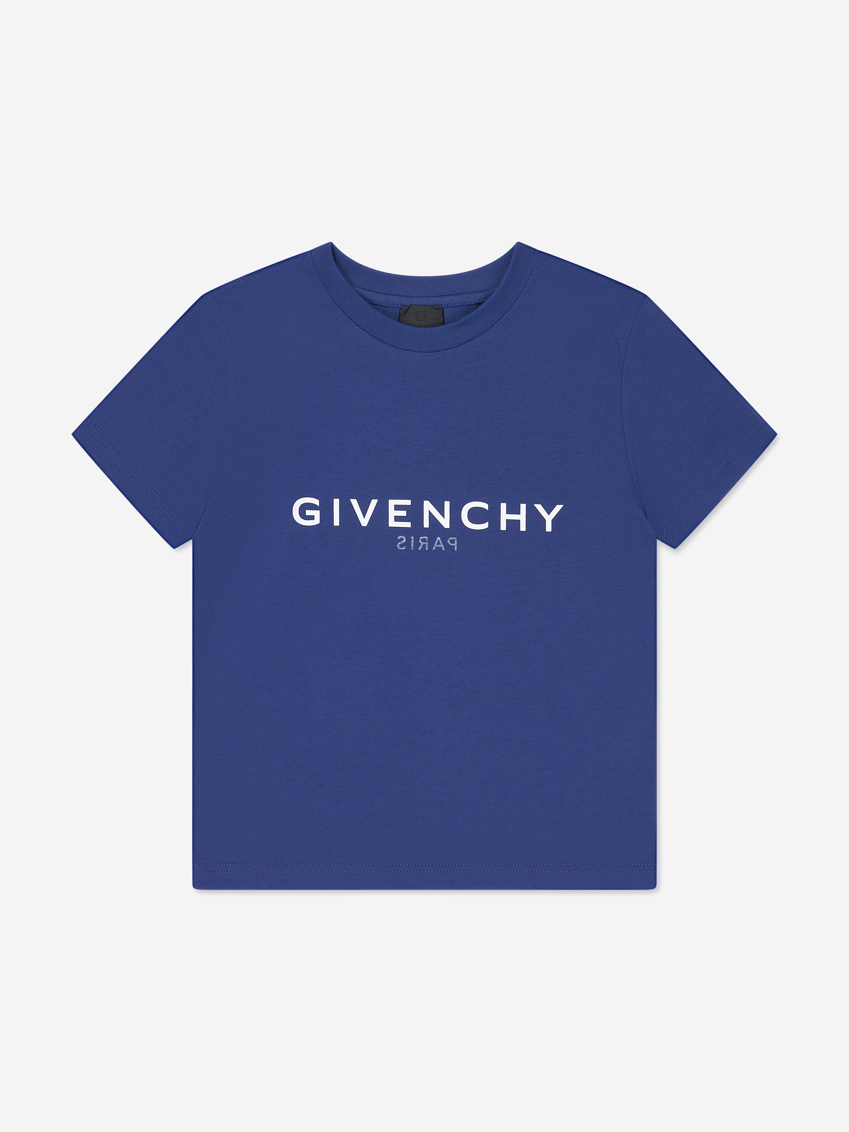 Givenchy Boys Logo T-Shirt in Blue