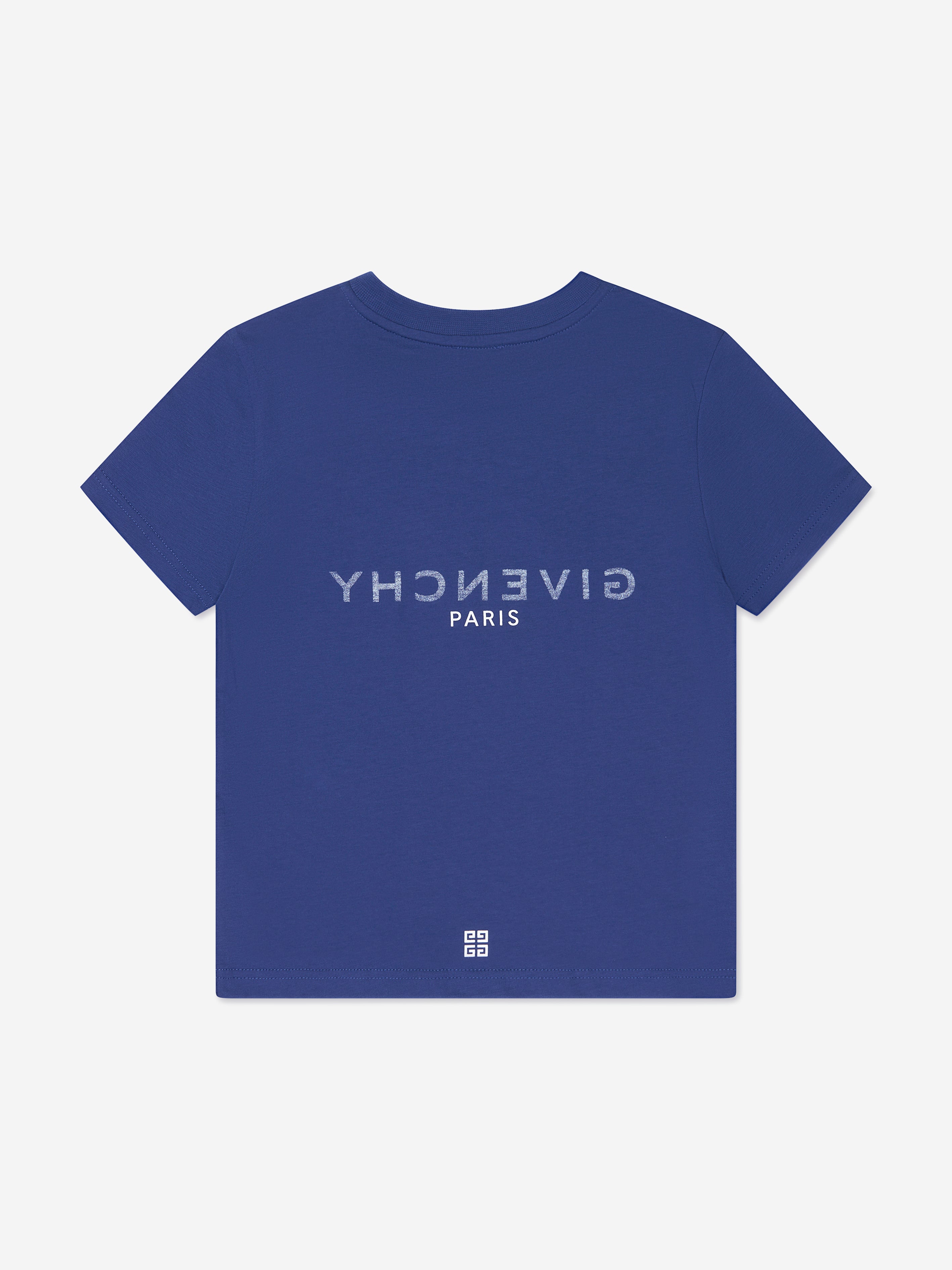 Givenchy Boys Logo T-Shirt in Blue