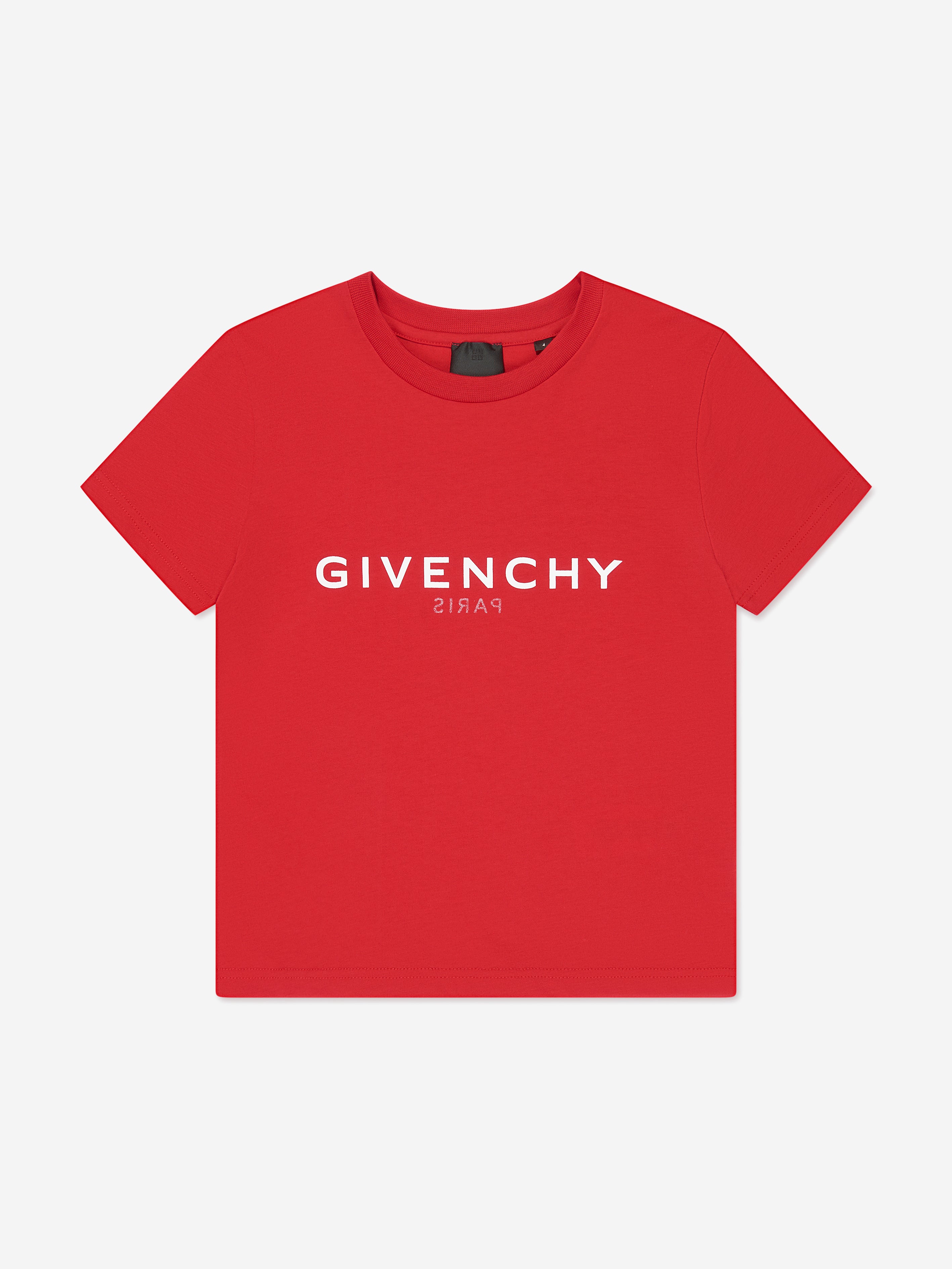 Givenchy Boys Logo T-Shirt in Red