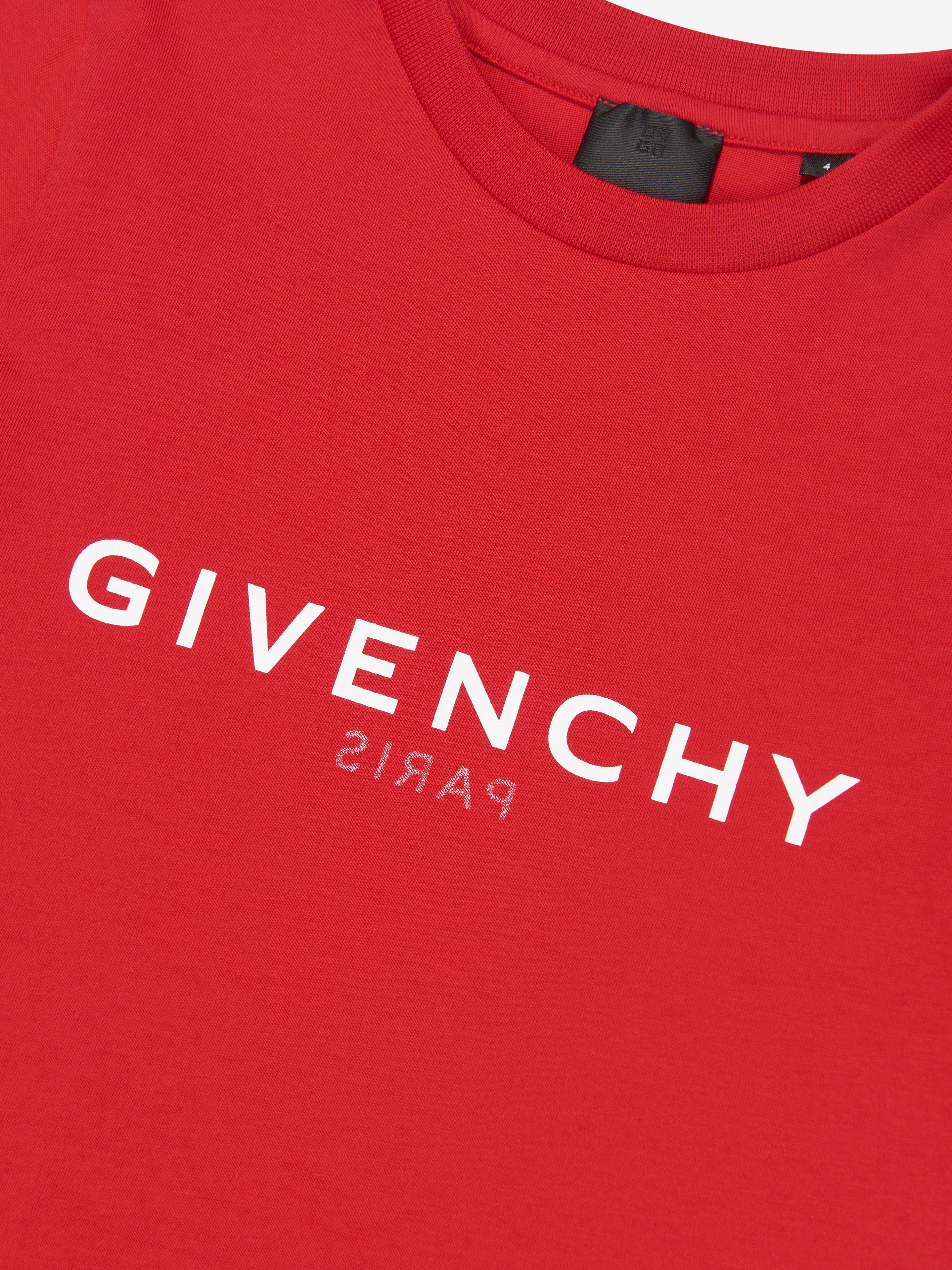 Givenchy Boys Logo T-Shirt in Red