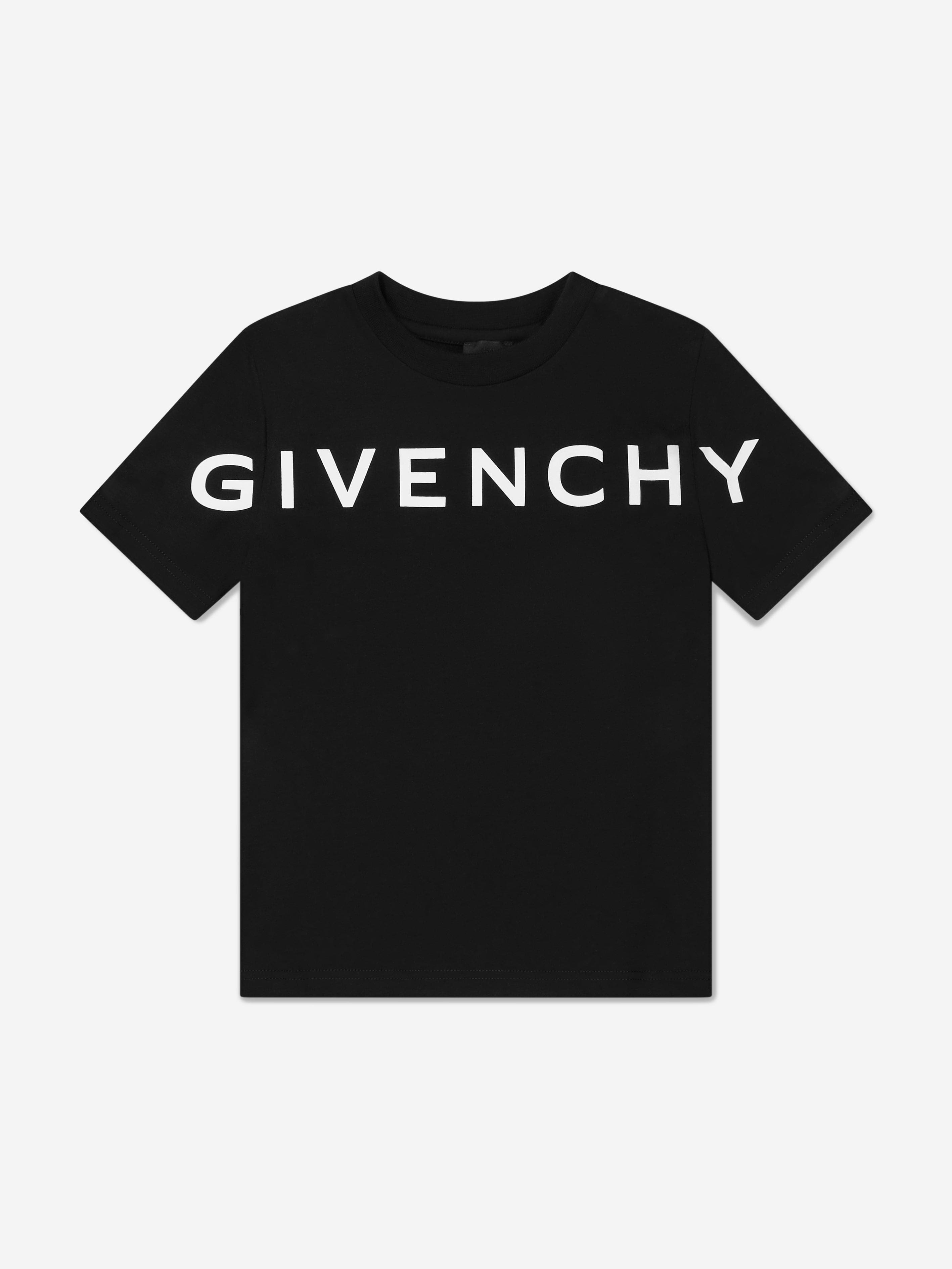 Givenchy Boys Logo Print T-Shirt in Black