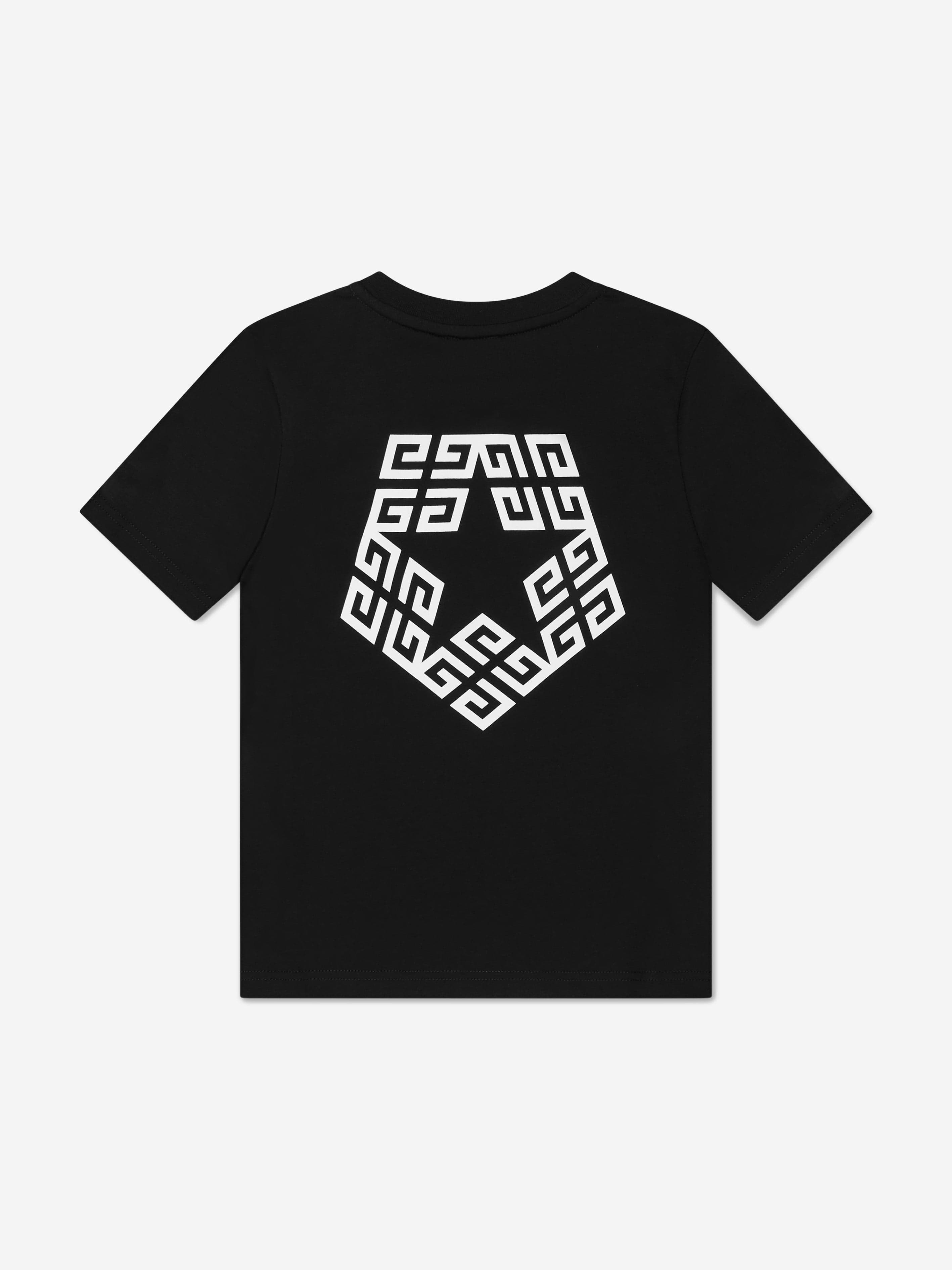 Givenchy Boys Logo Print T-Shirt in Black