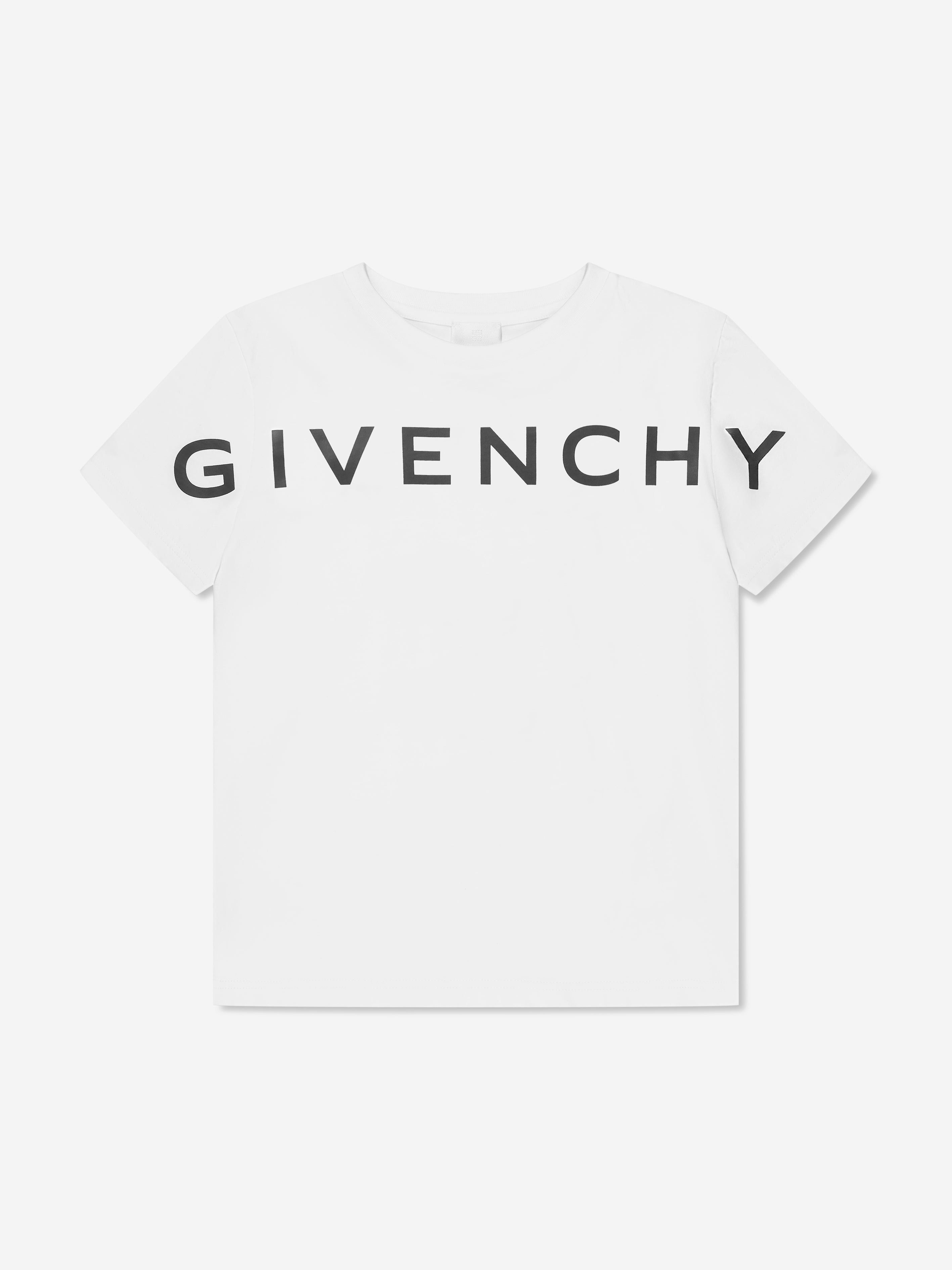 Givenchy Boys Logo Print T-Shirt in White