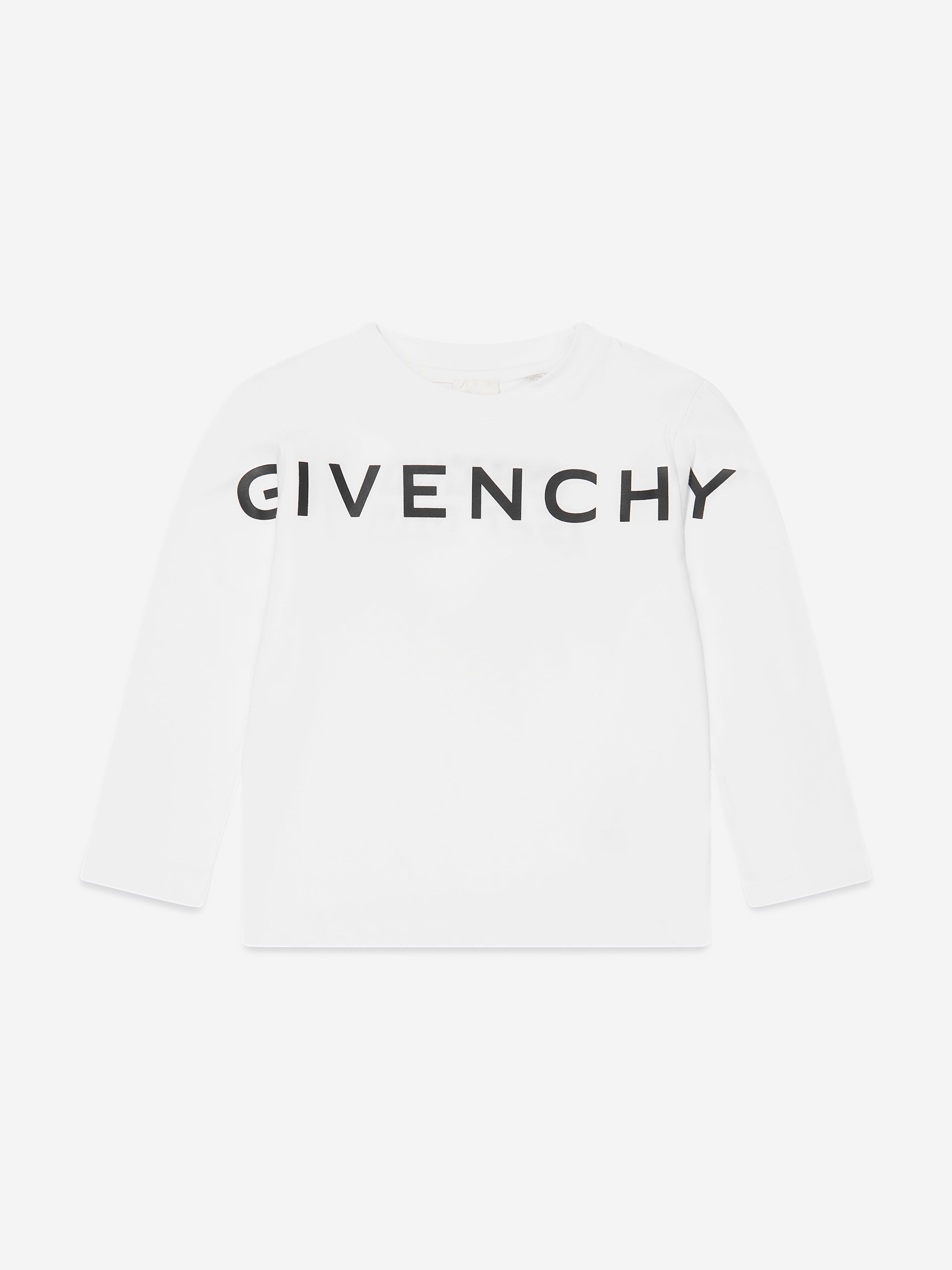 Givenchy Boys Long Sleeve T-Shirt in White