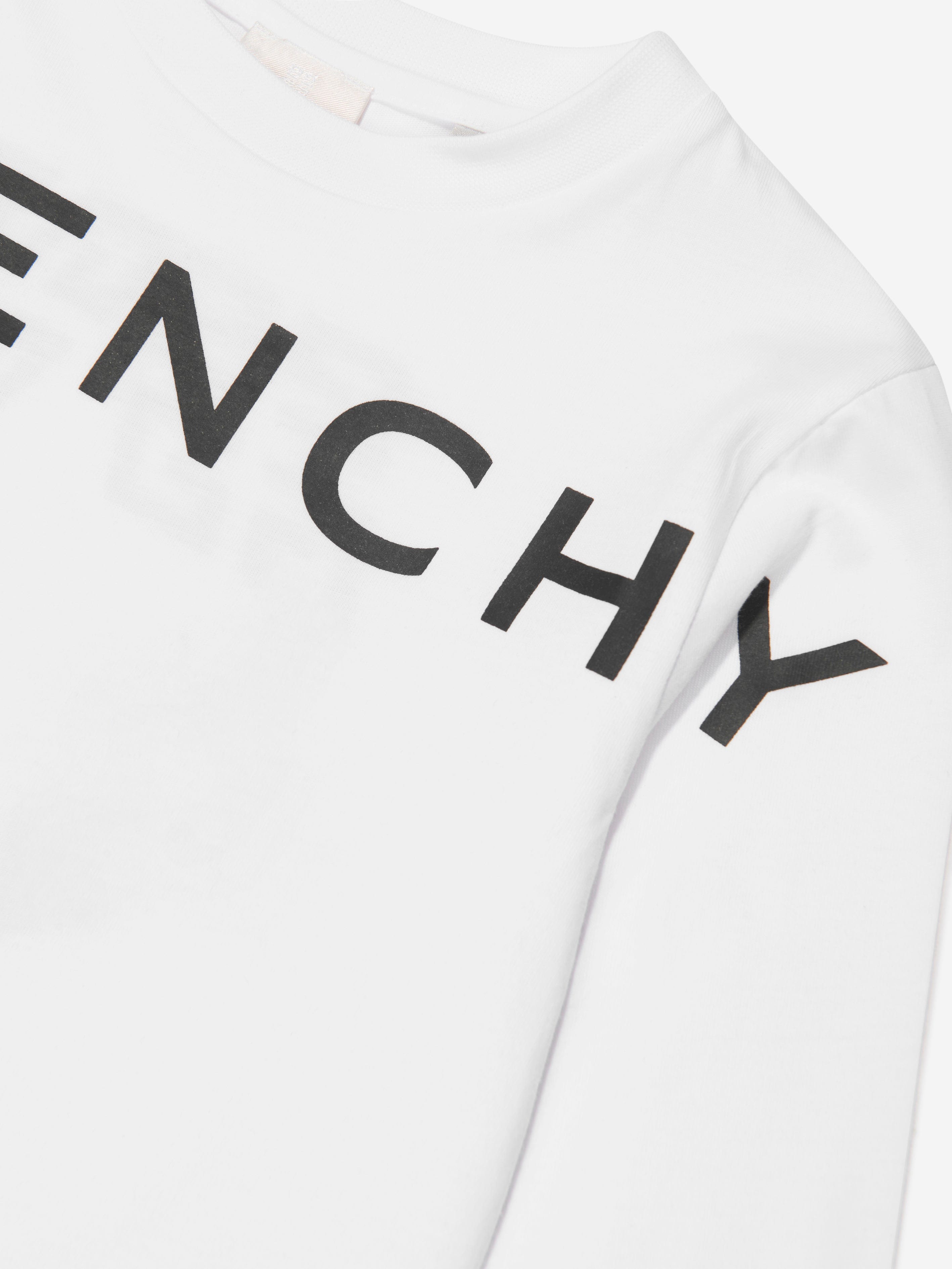 Givenchy Boys Long Sleeve T-Shirt in White