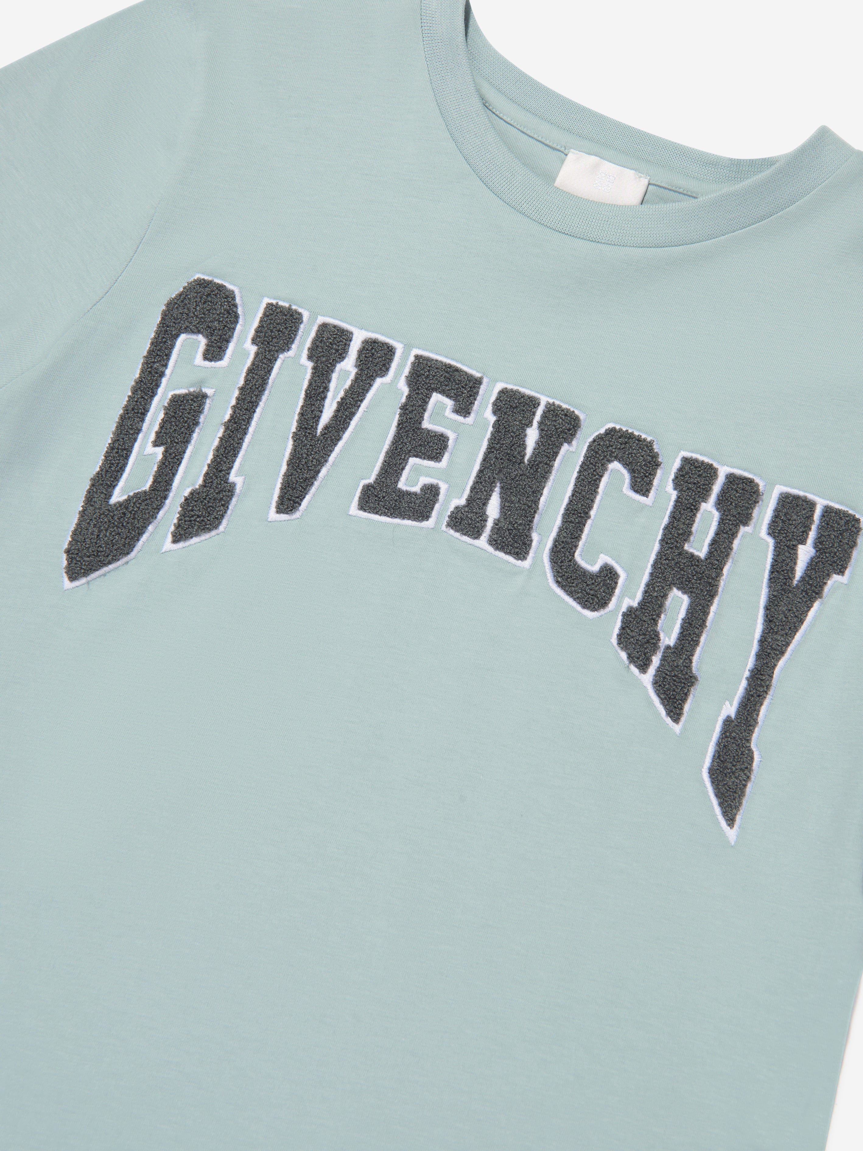 Givenchy Boys Logo T-Shirt in Blue