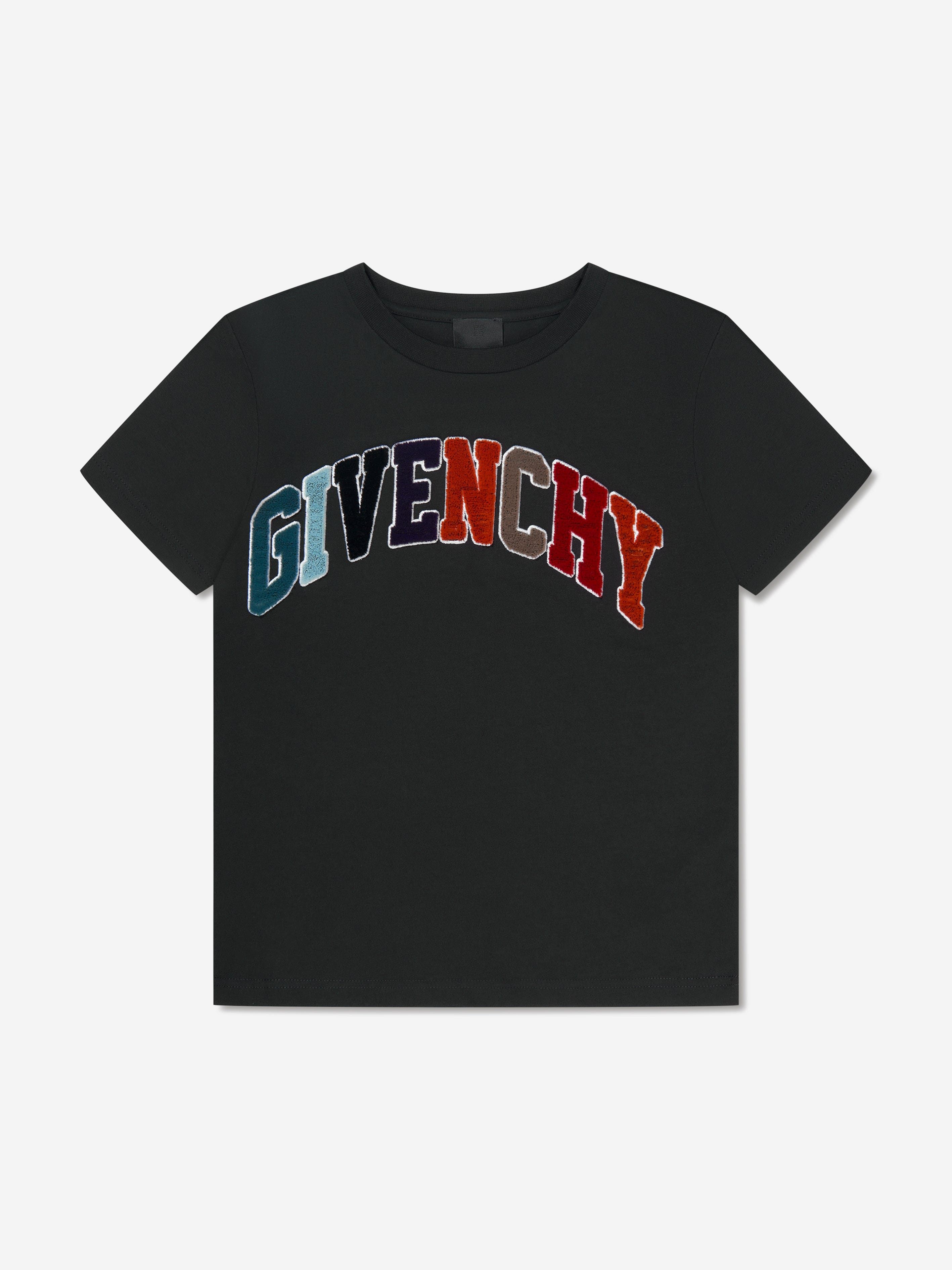 Givenchy Boys Logo T-Shirt in Black