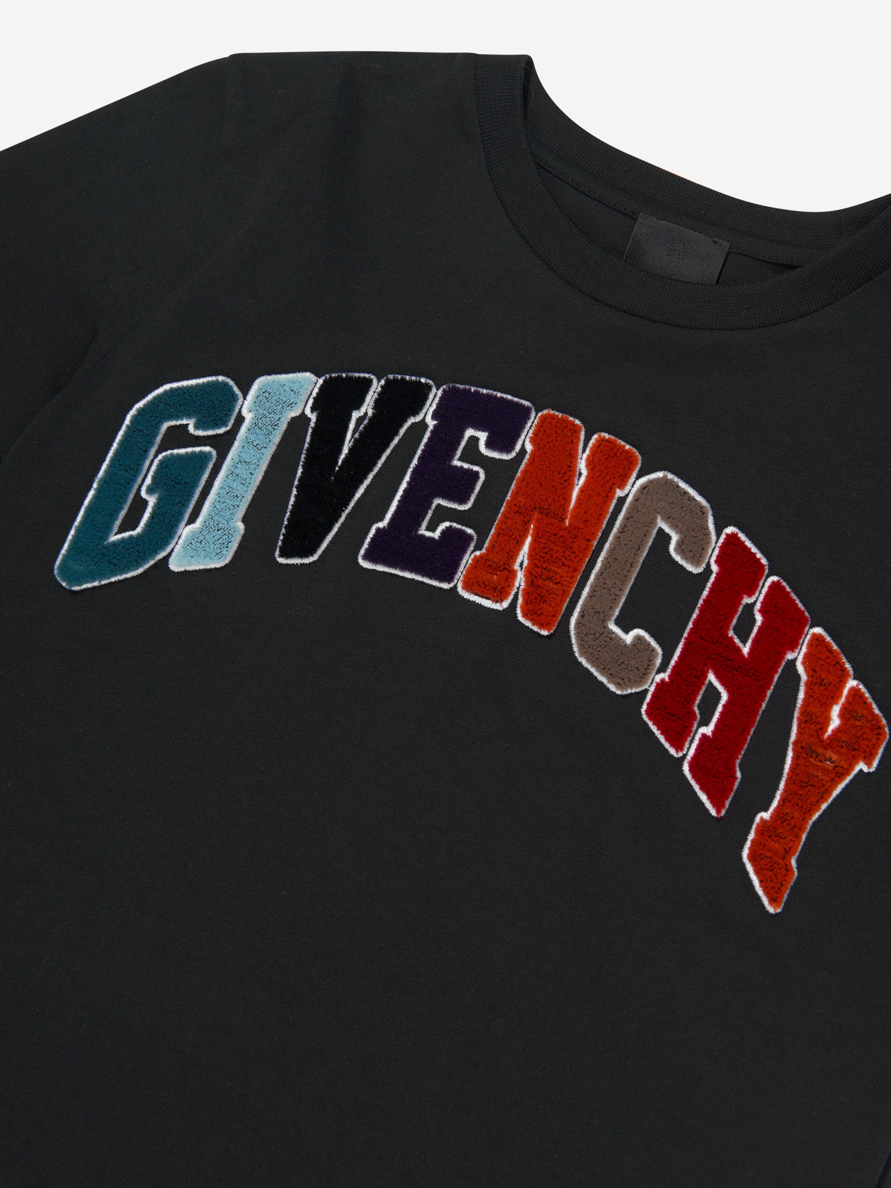 Givenchy Boys Logo T-Shirt in Black