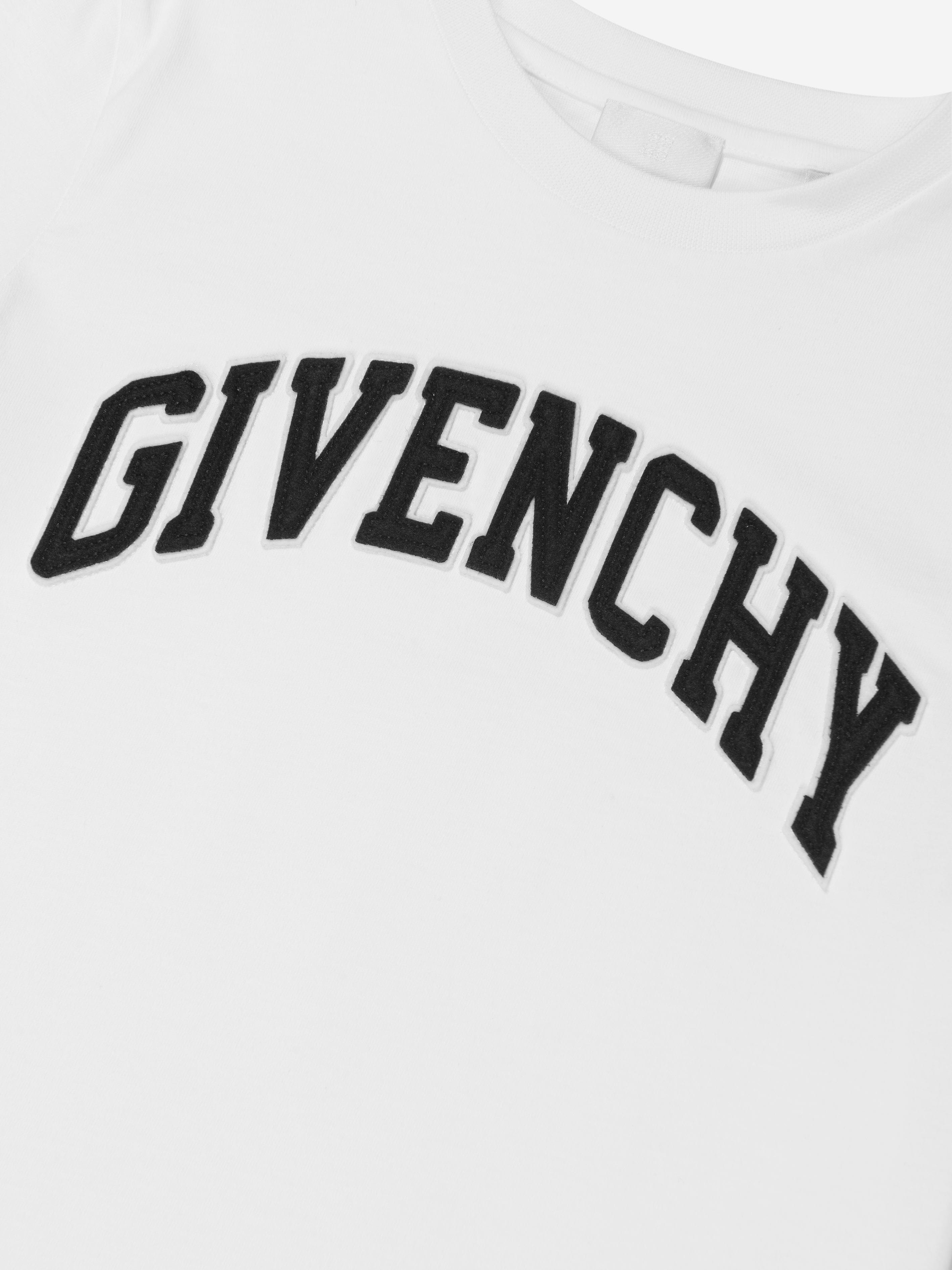 Givenchy Boys Logo T-Shirt in White