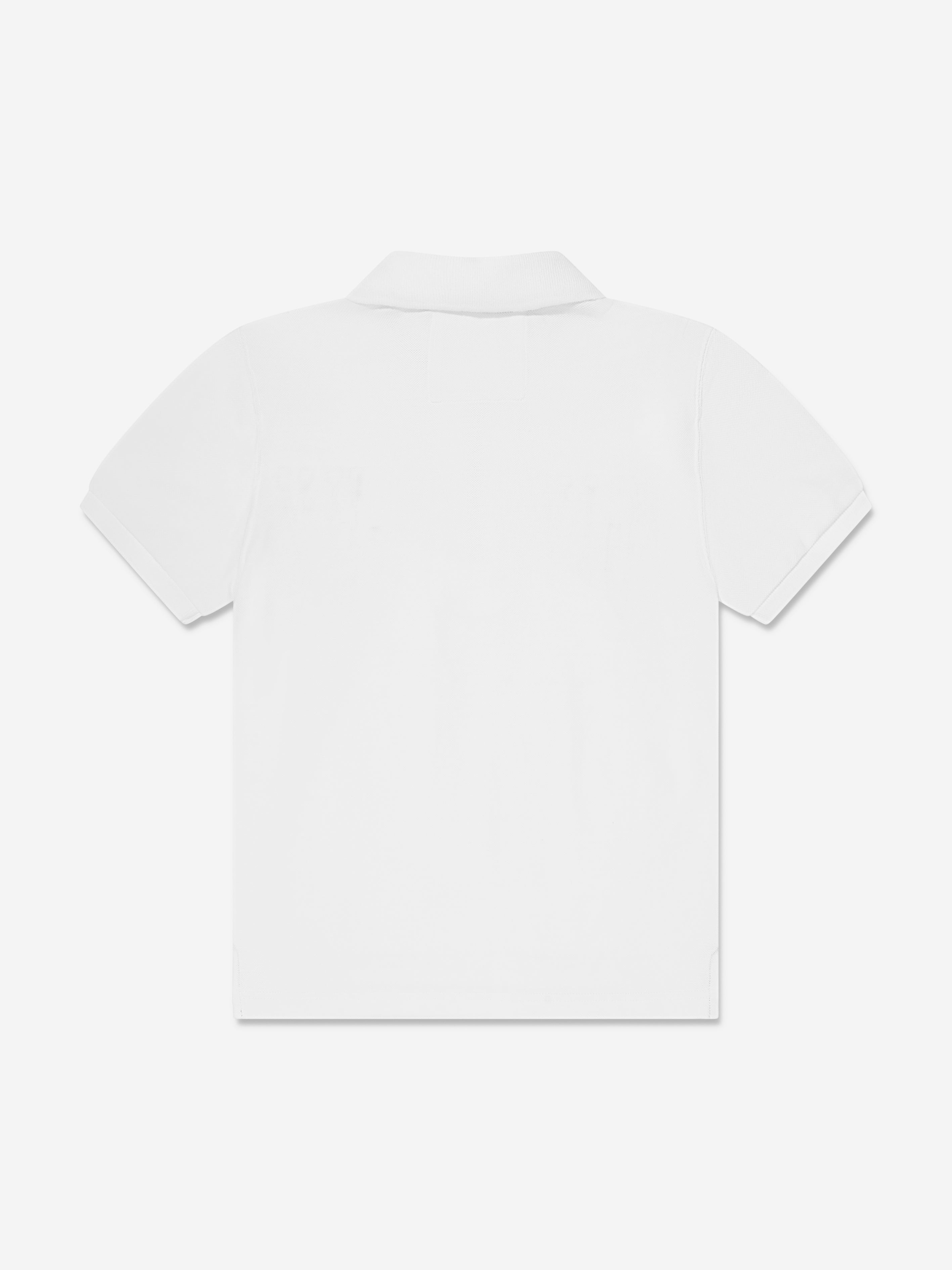 Givenchy Boys Half Zip Polo Shirt in White