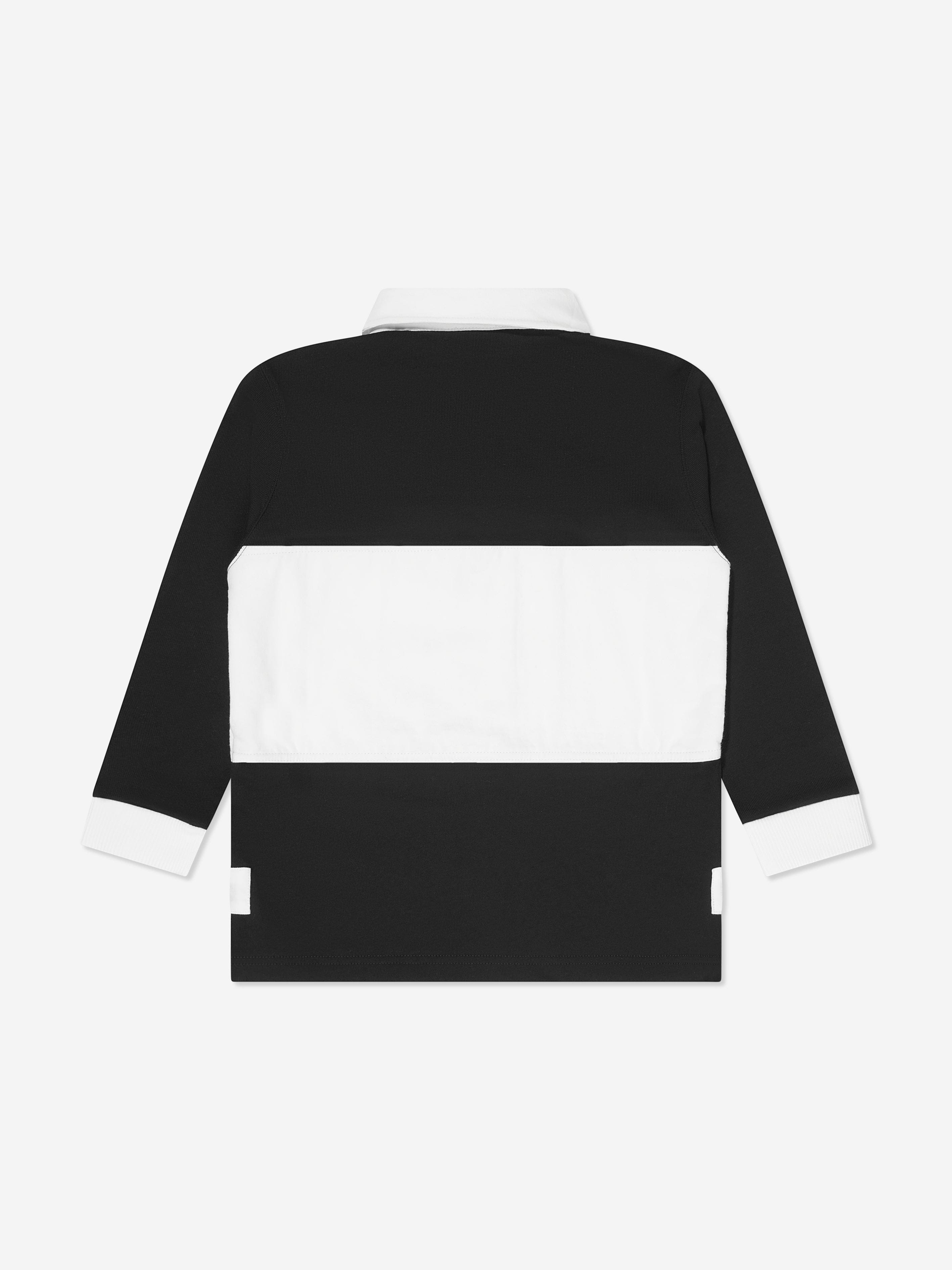 Givenchy Boys Logo Rugby Shirt in Black