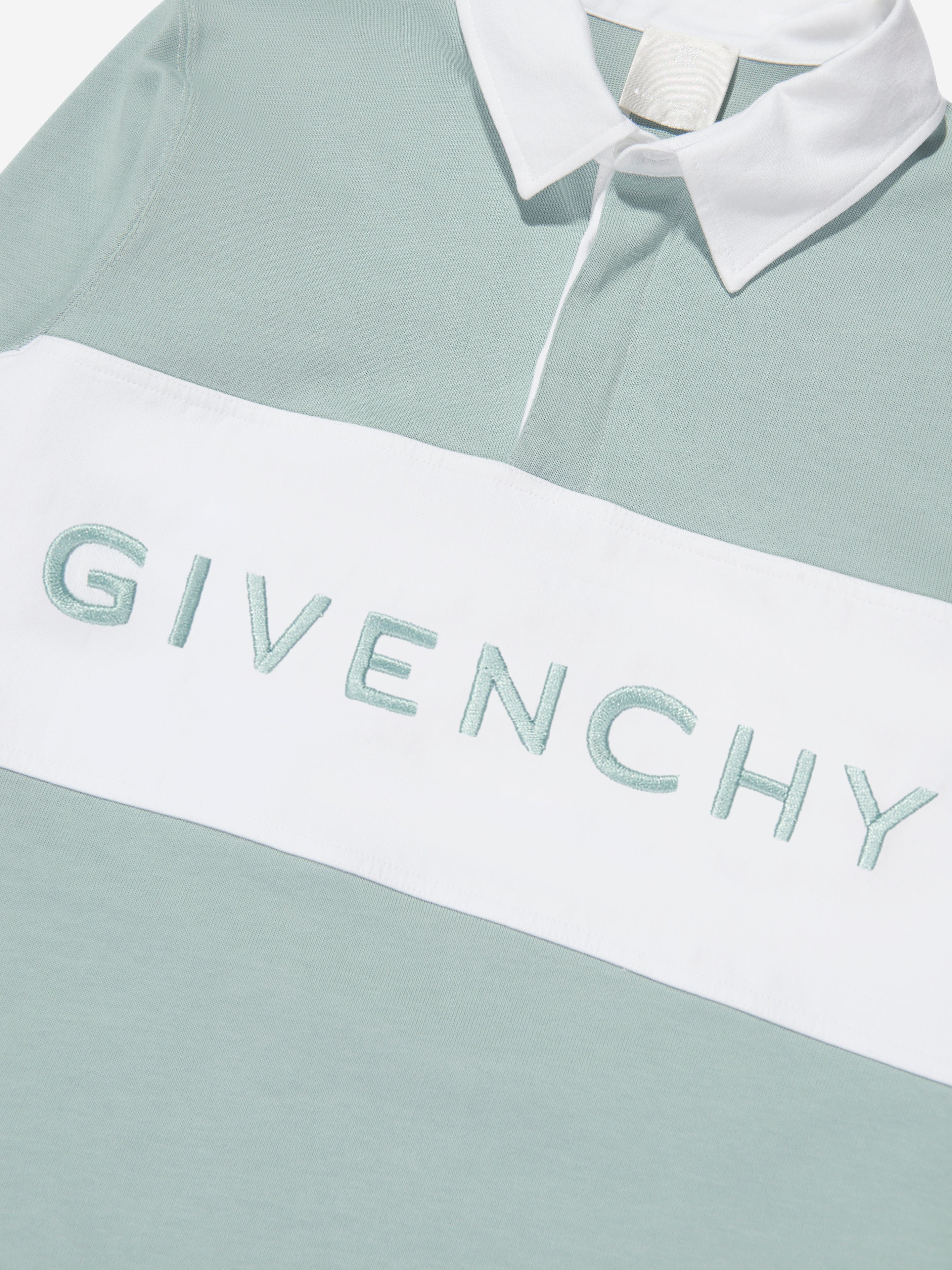 Givenchy Boys Logo Rugby Shirt in Blue