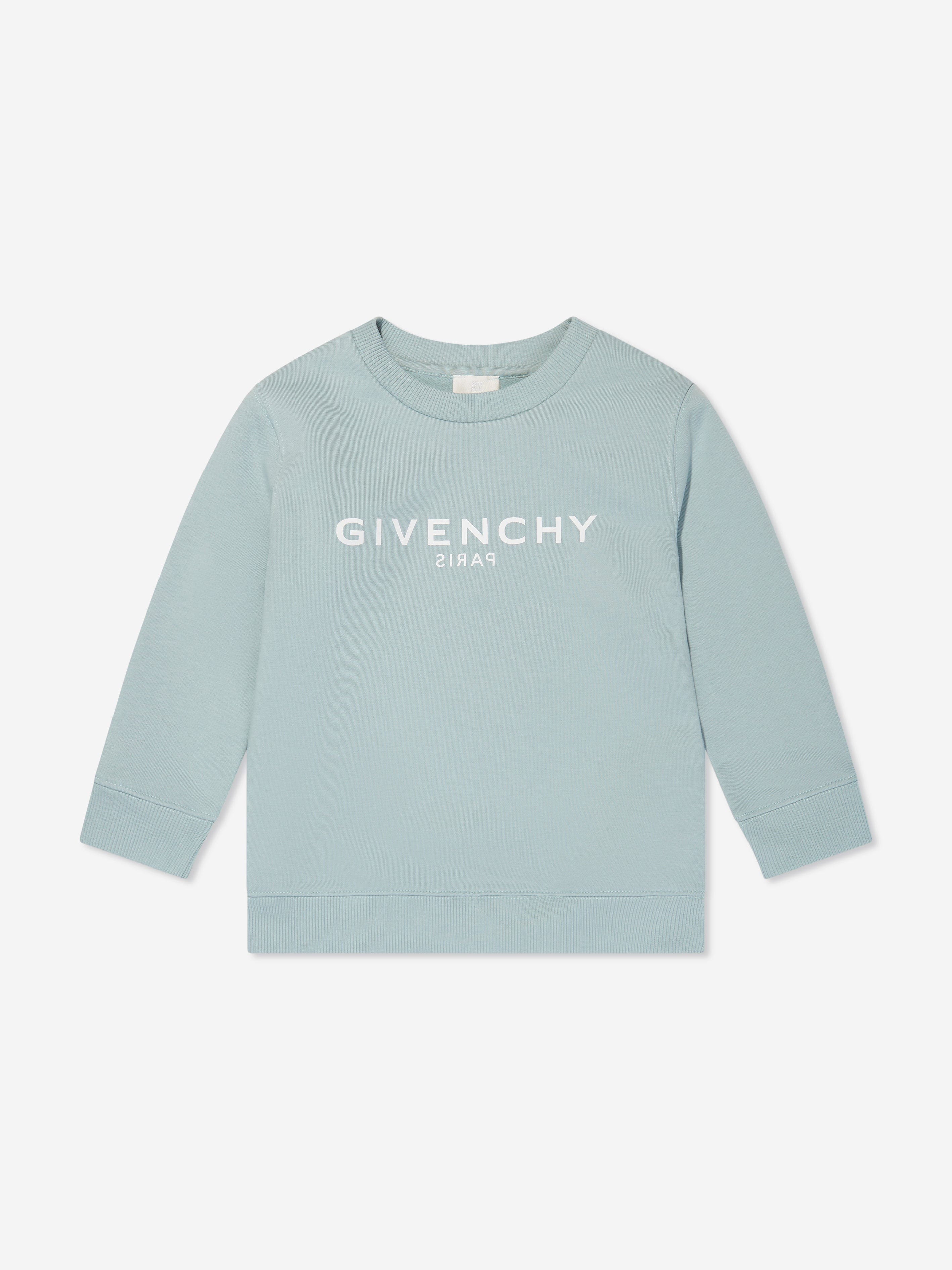 Givenchy Boys Logo Print Sweatshirt in Blue