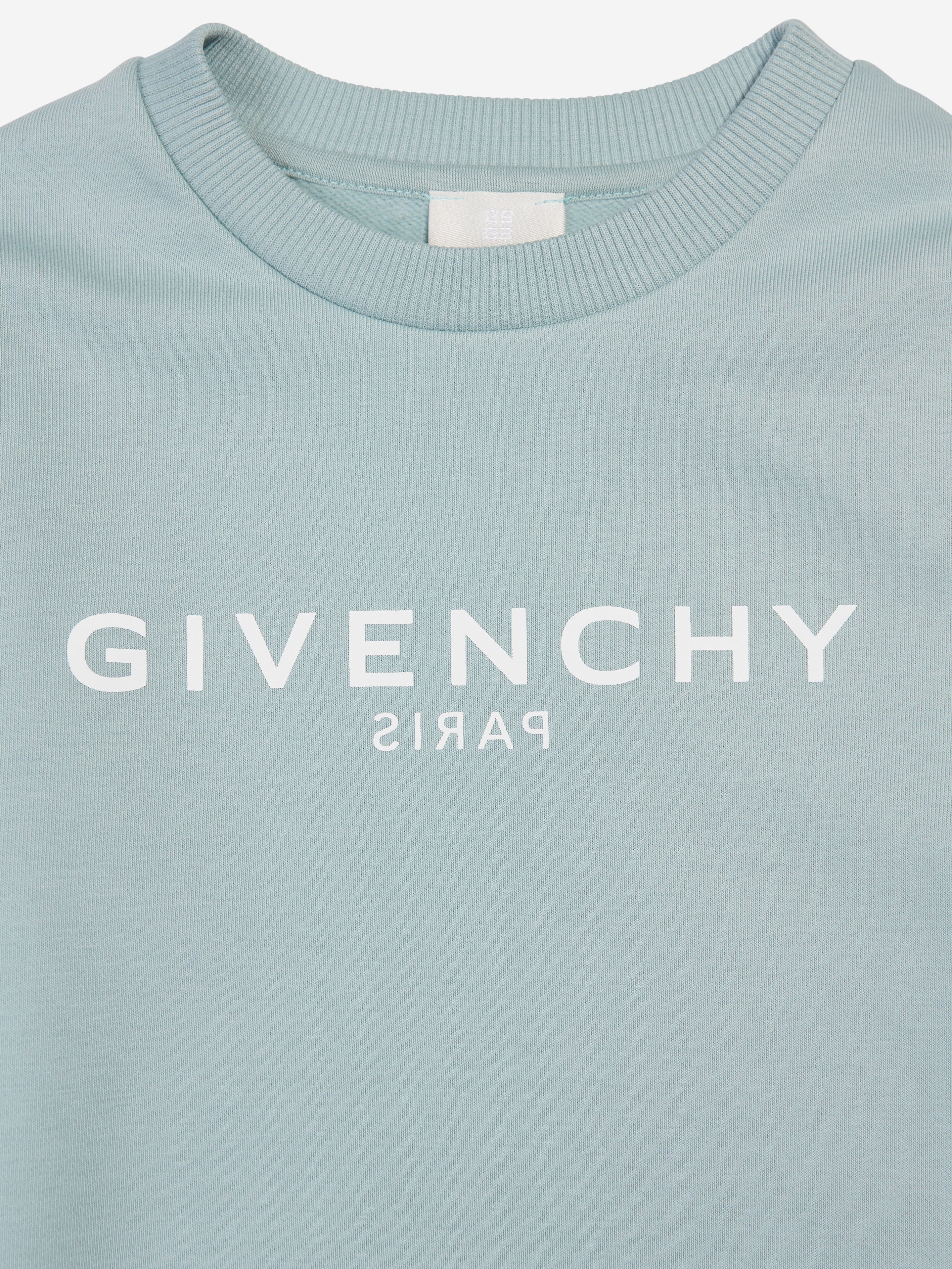 Givenchy Boys Logo Print Sweatshirt in Blue