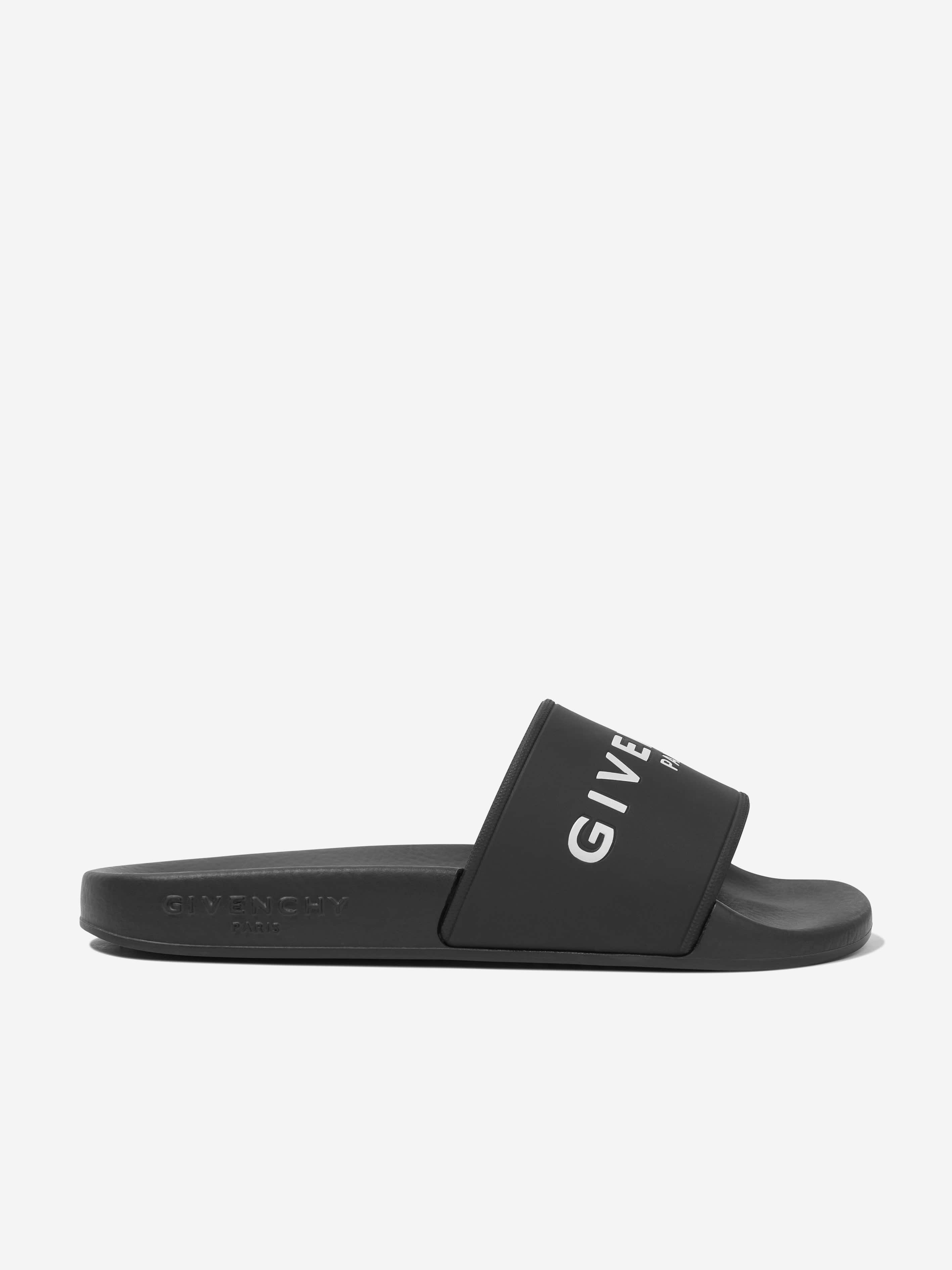 Givenchy Boys Logo Sliders in Black