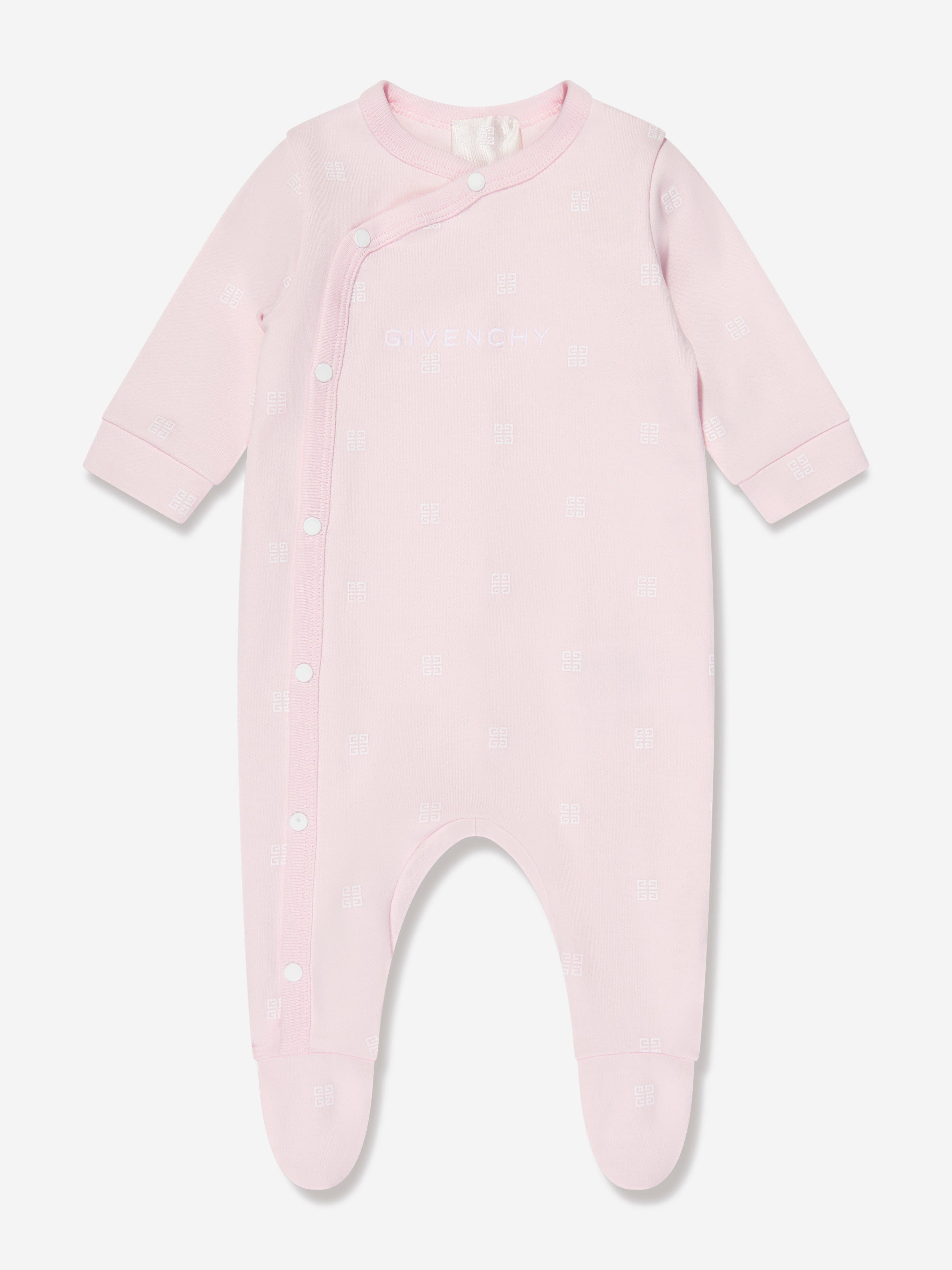 Givenchy Baby Girls 4G Logo Babygrow in Pink