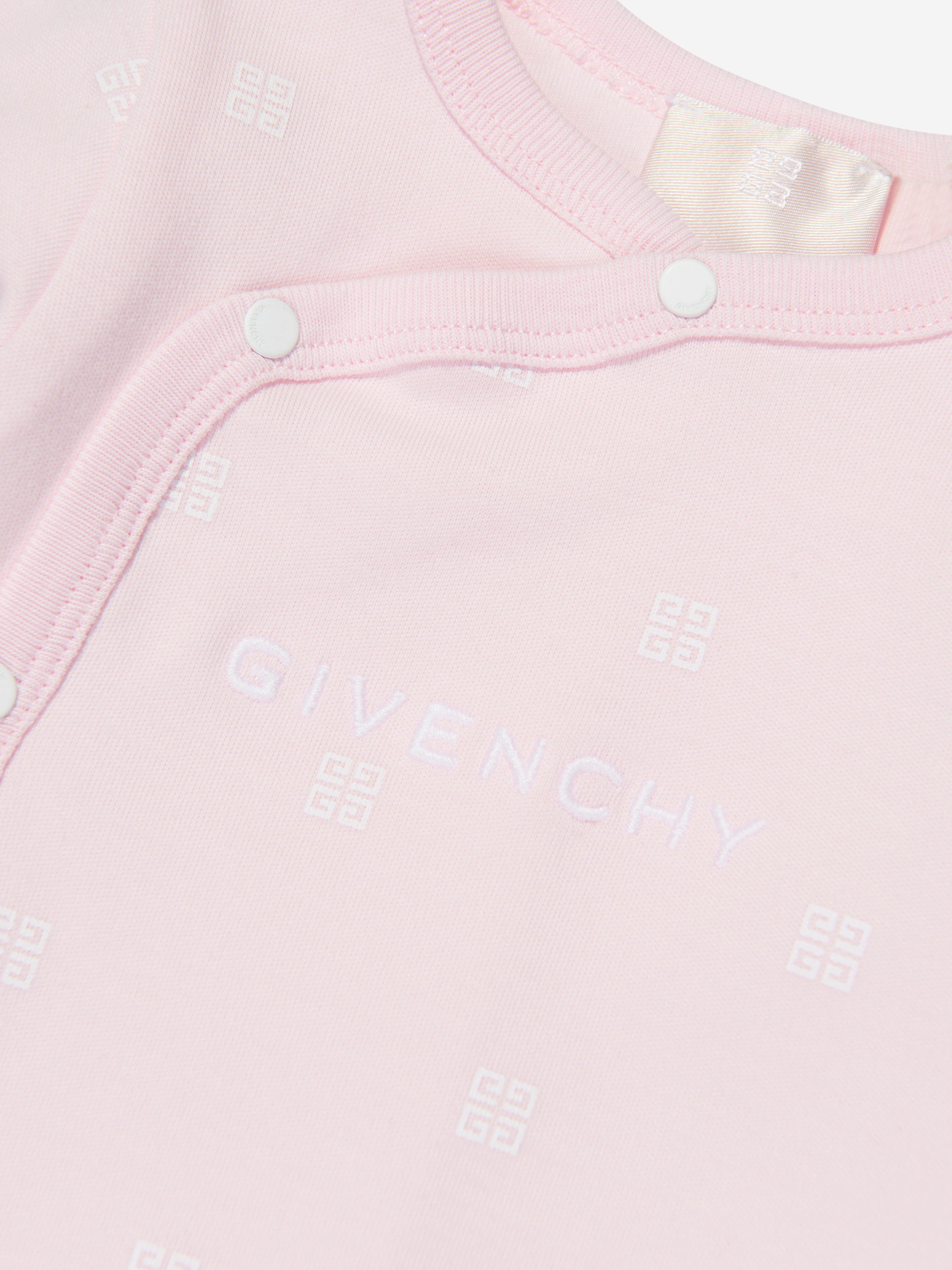 Givenchy Baby Girls 4G Logo Babygrow in Pink