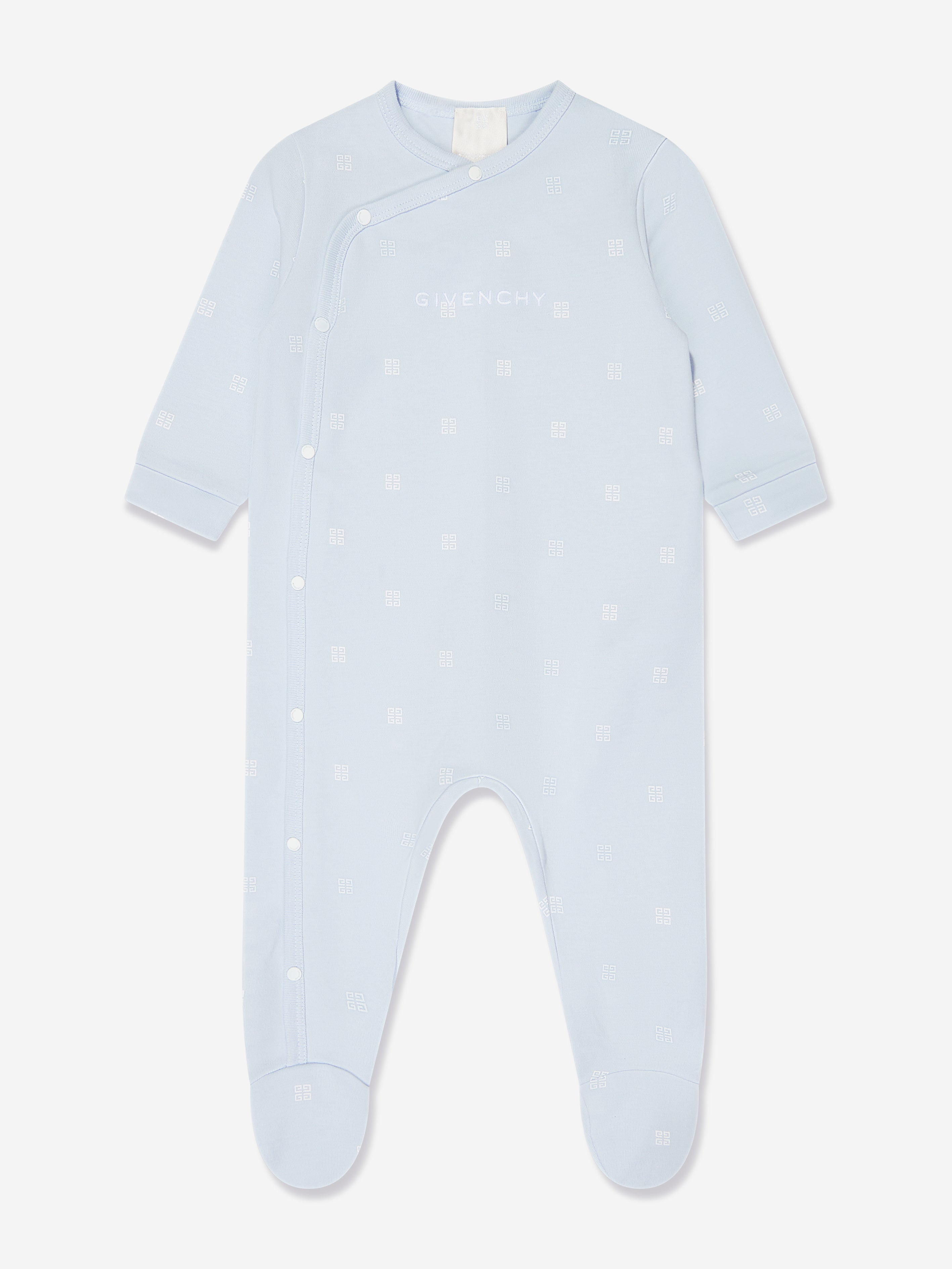 Givenchy Baby Boys 4G Logo Babygrow in Blue