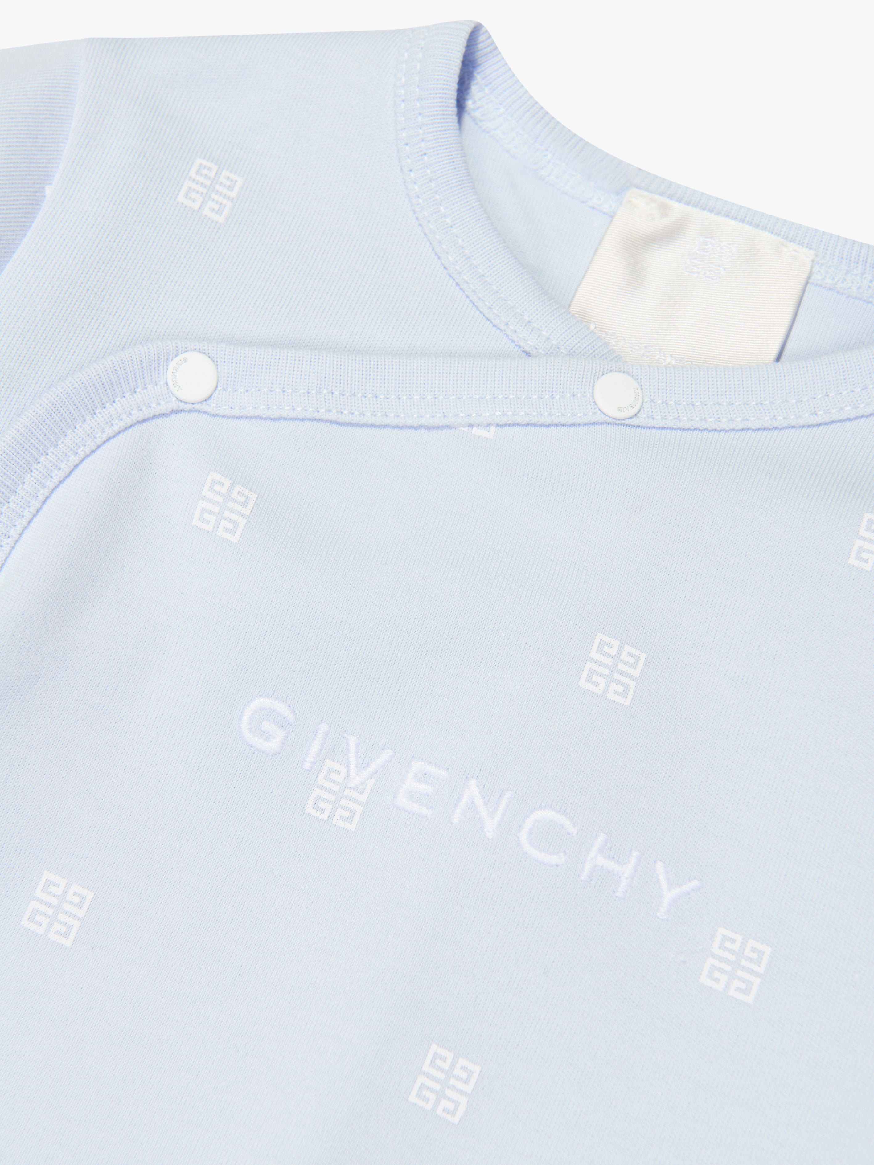 Givenchy Baby Boys 4G Logo Babygrow in Blue