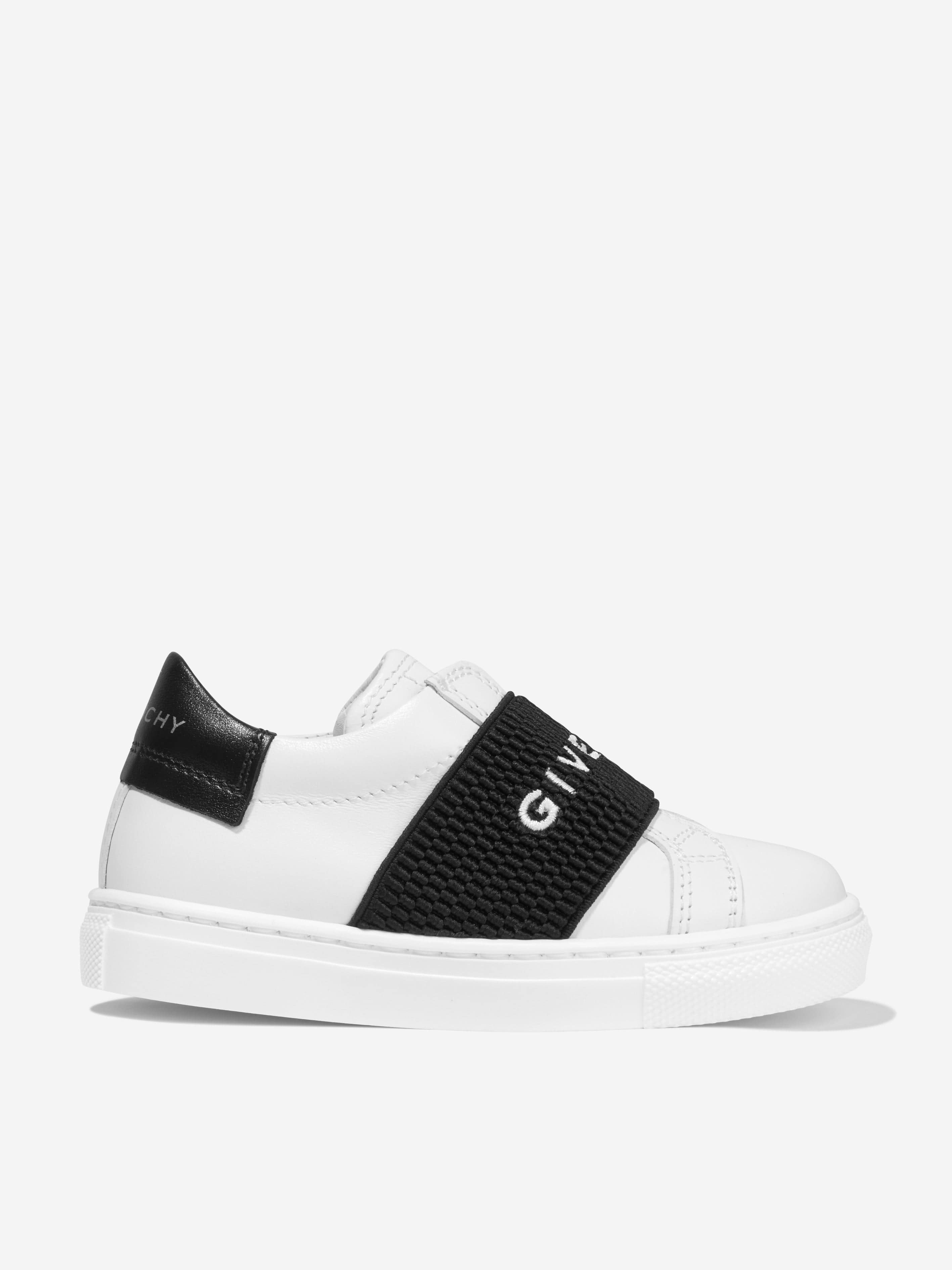 Givenchy Boys Leather Logo Trainers