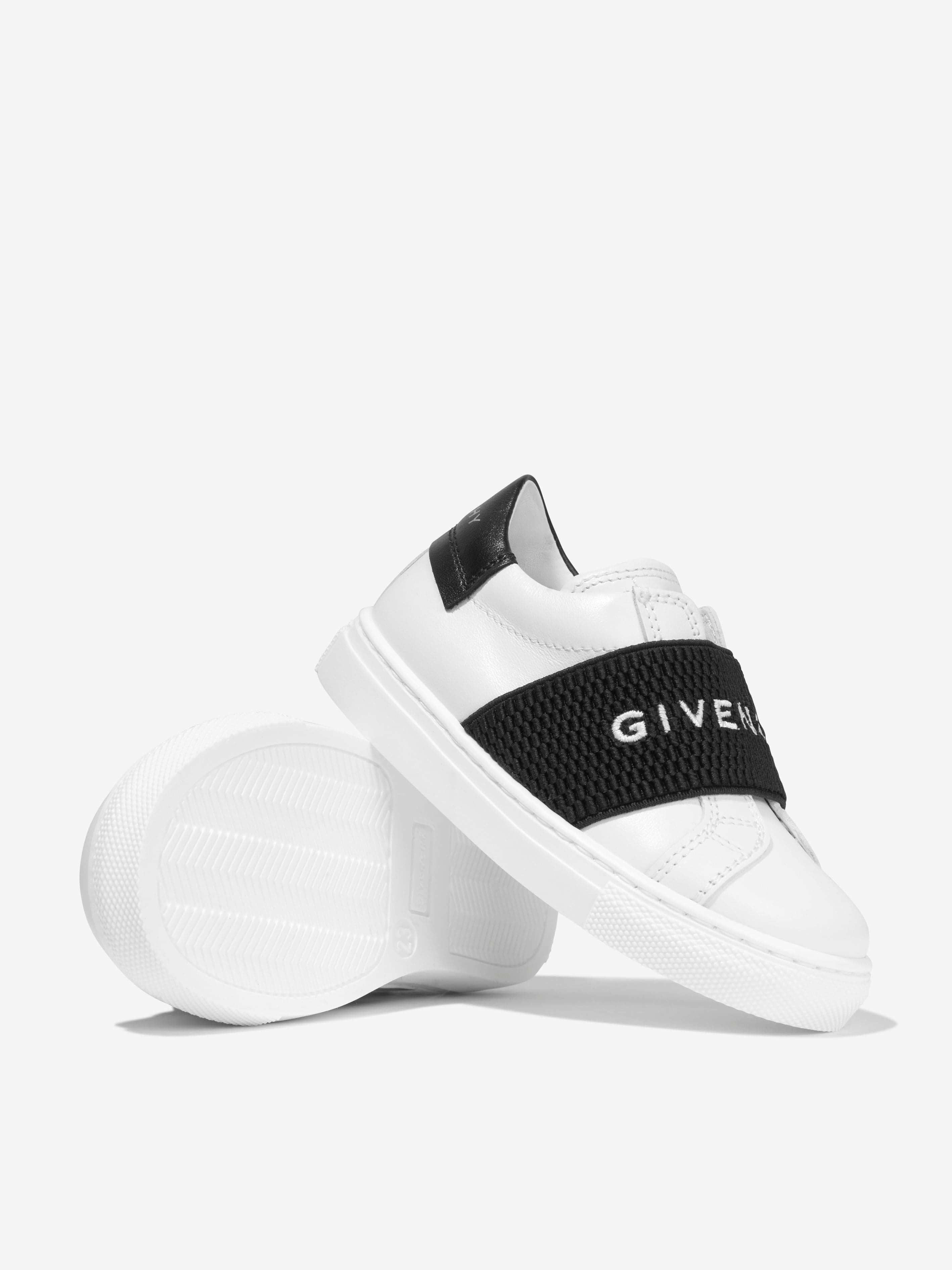 Givenchy Boys Leather Logo Trainers