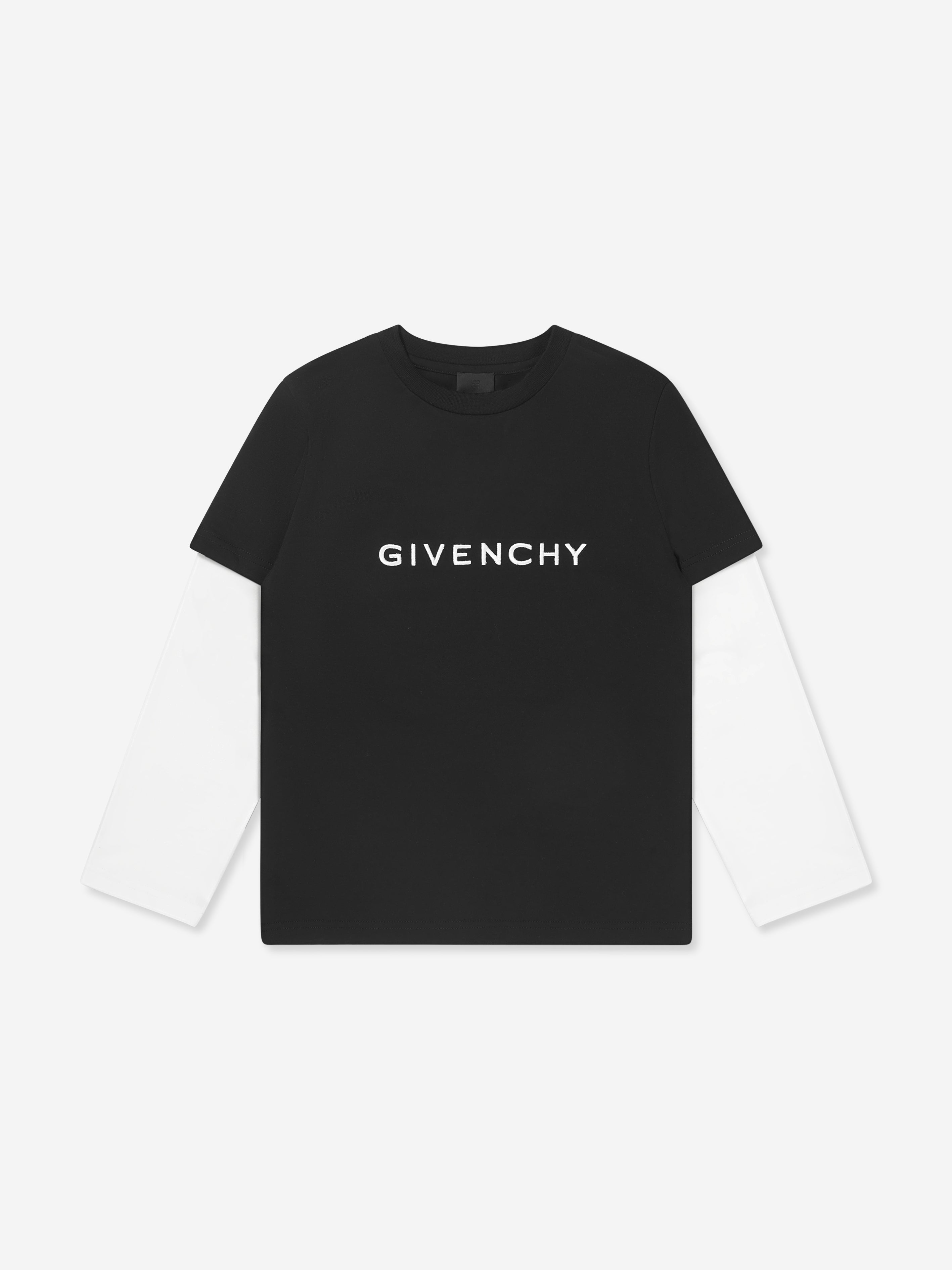 Givenchy Boys Long Sleeve Bandana Print T-Shirt