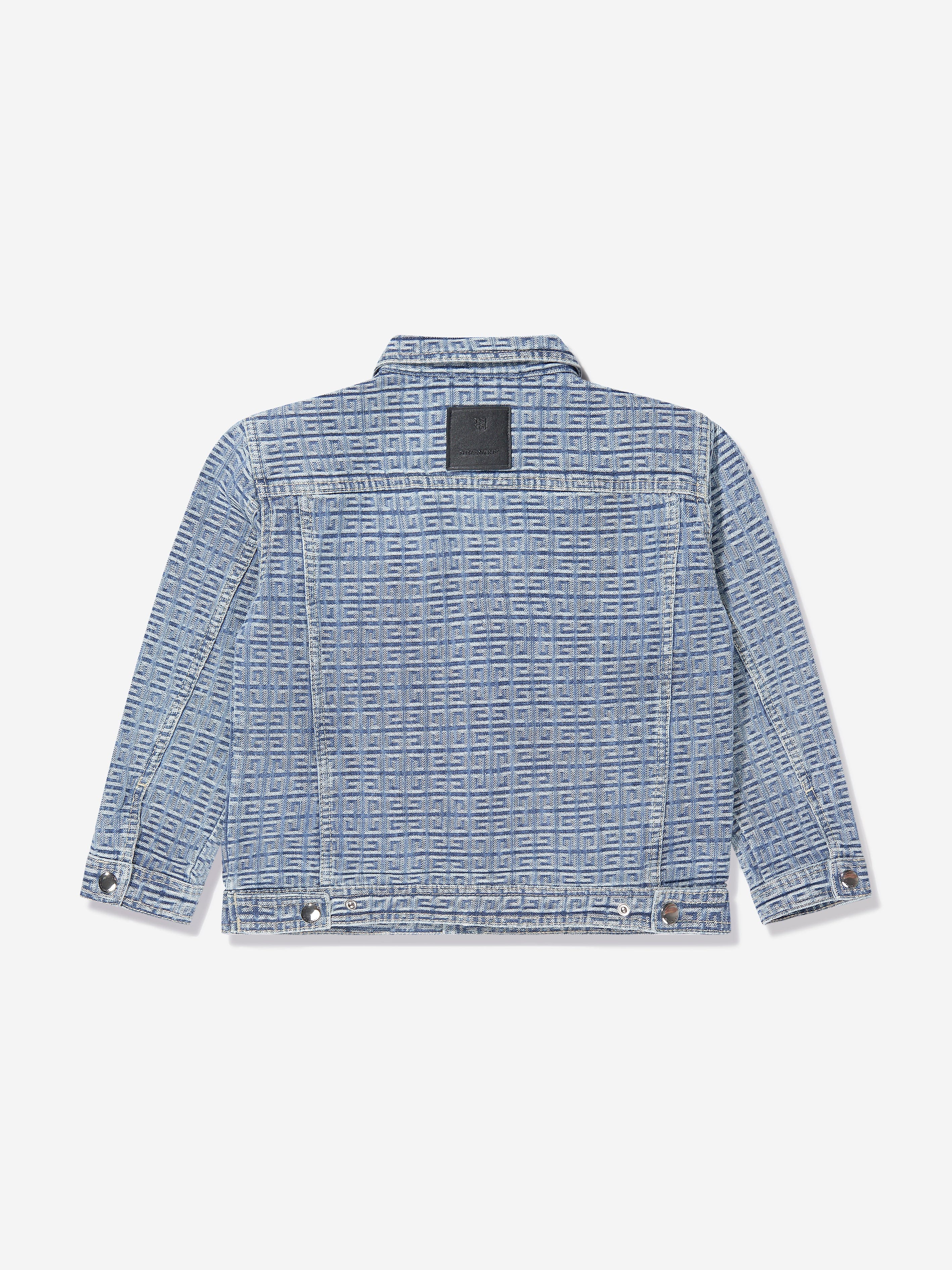 Givenchy Boys 4G Jacquard Denim Jacket