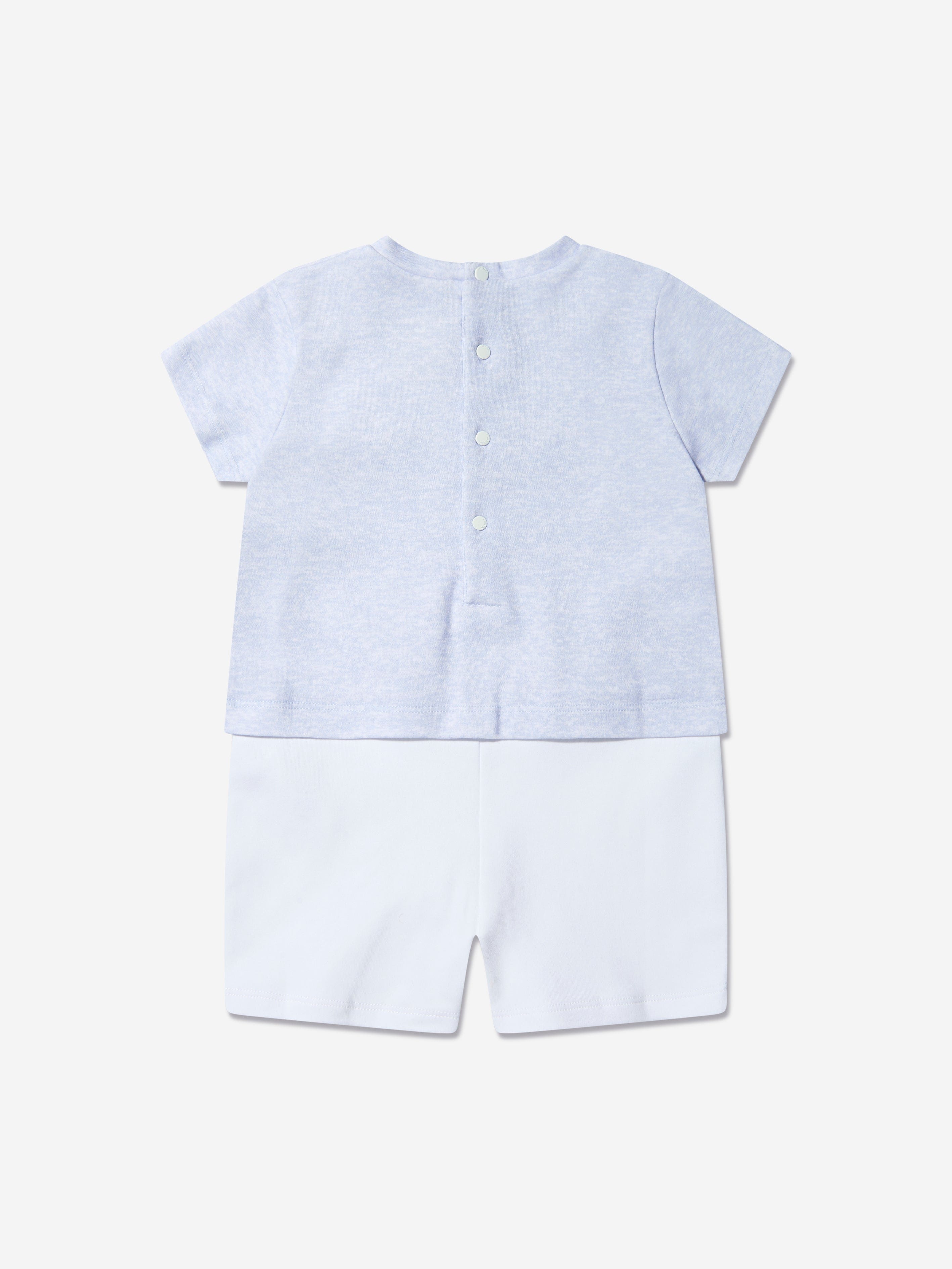 Givenchy Baby Boys Logo Romper in Blue