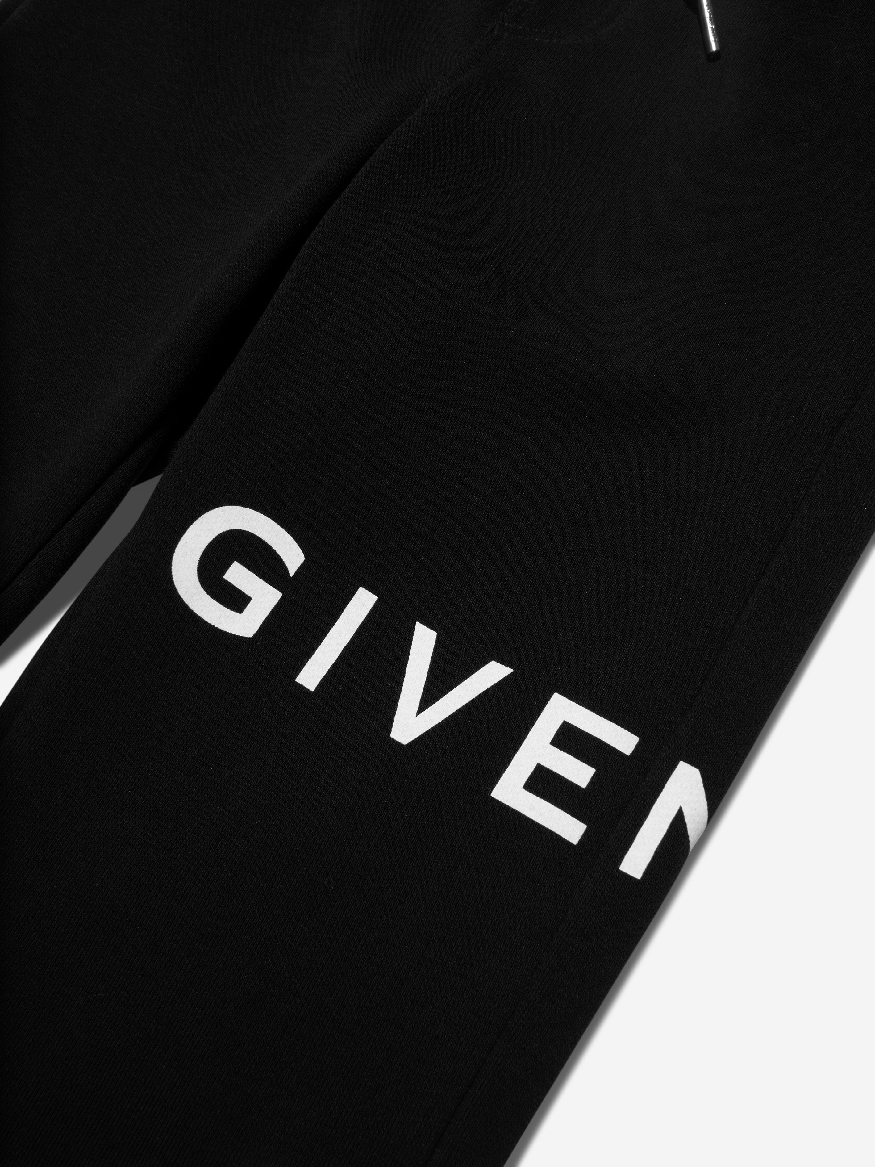 Givenchy Boys Logo Print Joggers in Black