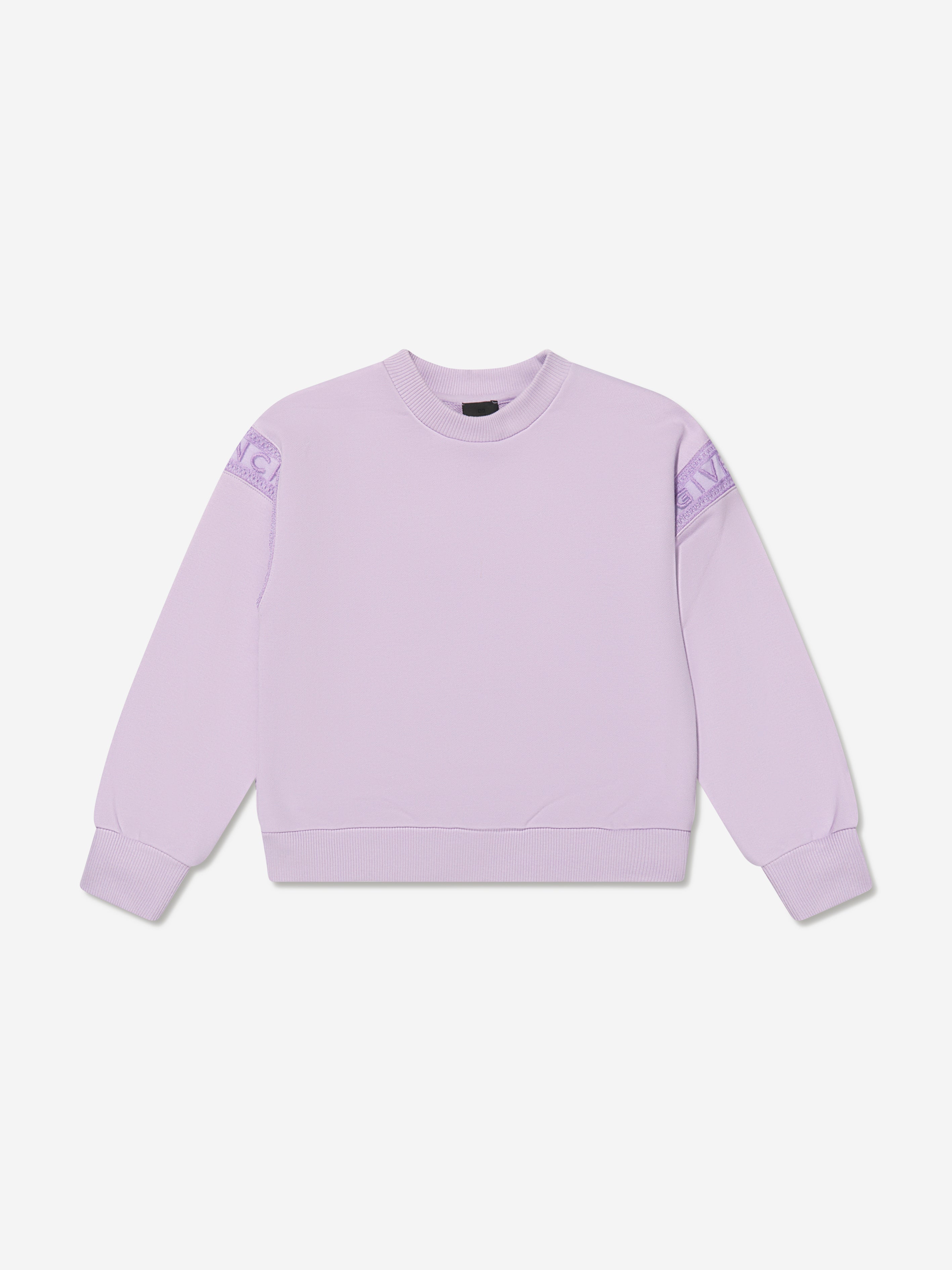 Givenchy Girls Logo Band Sweatshirt in Lilac