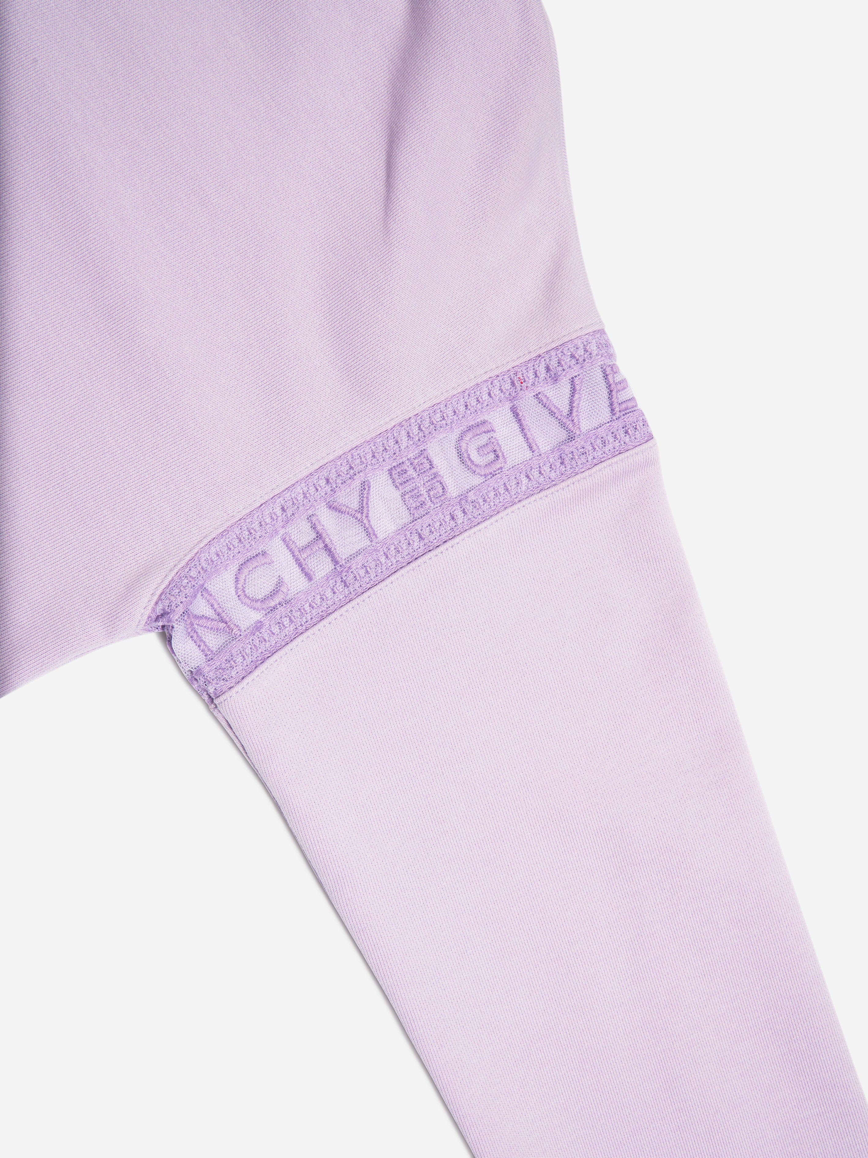 Givenchy Girls Logo Band Sweatshirt in Lilac