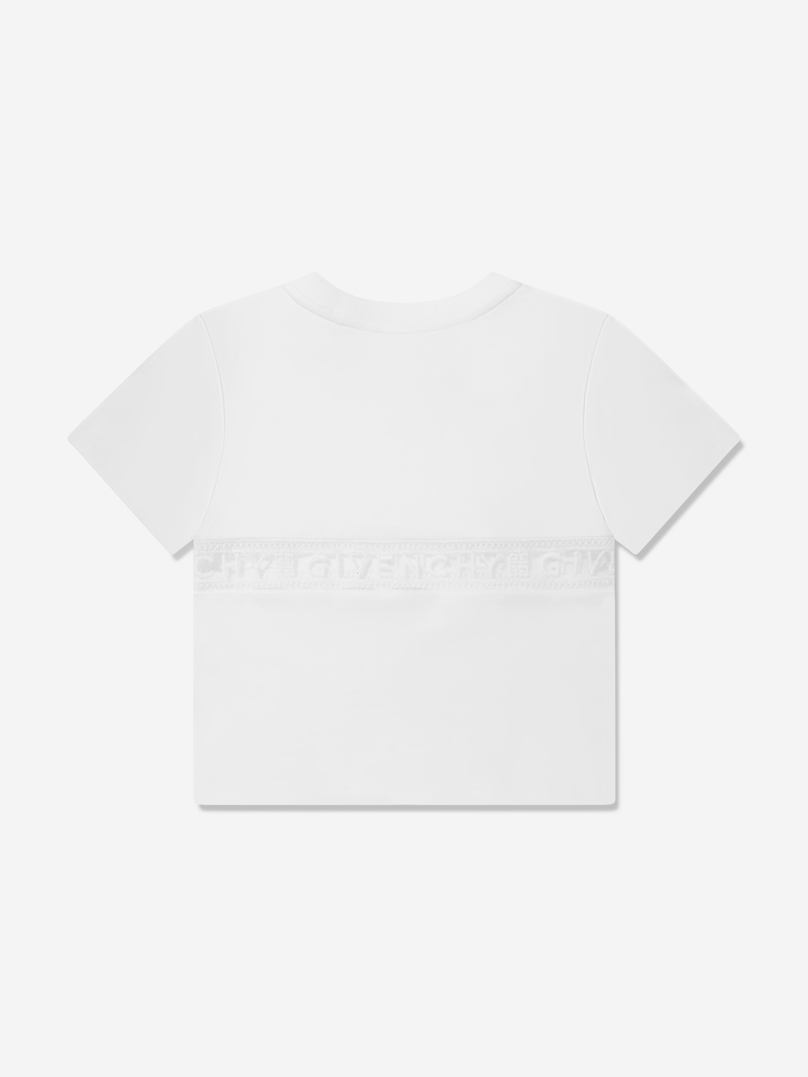 Givenchy Girls Logo Band T-Shirt in White