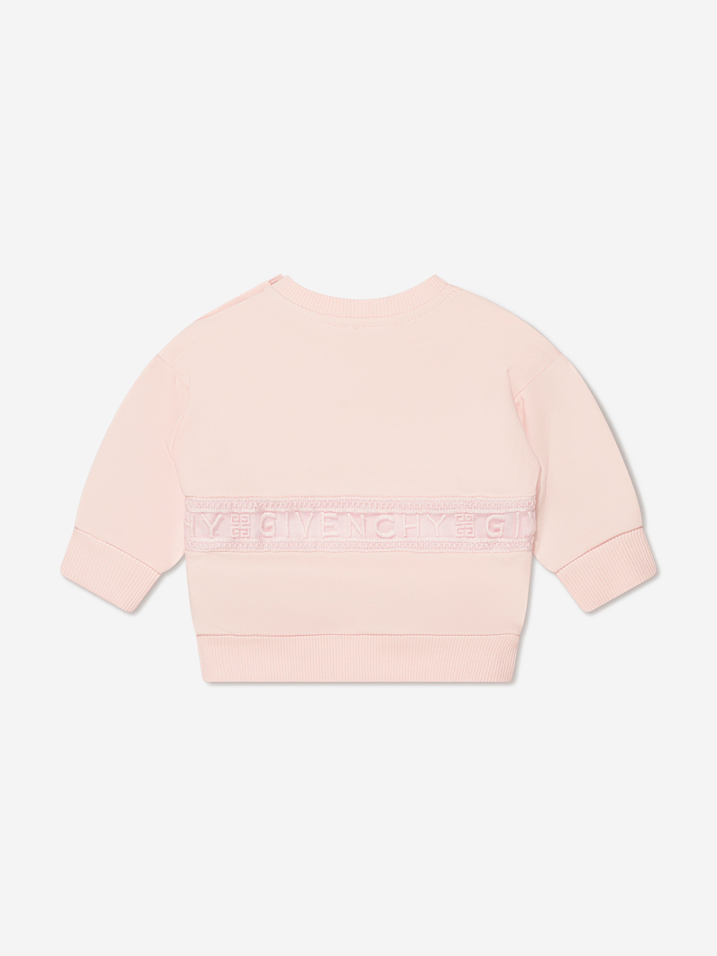 Givenchy Baby Girls Logo Sweatshirt in Pink