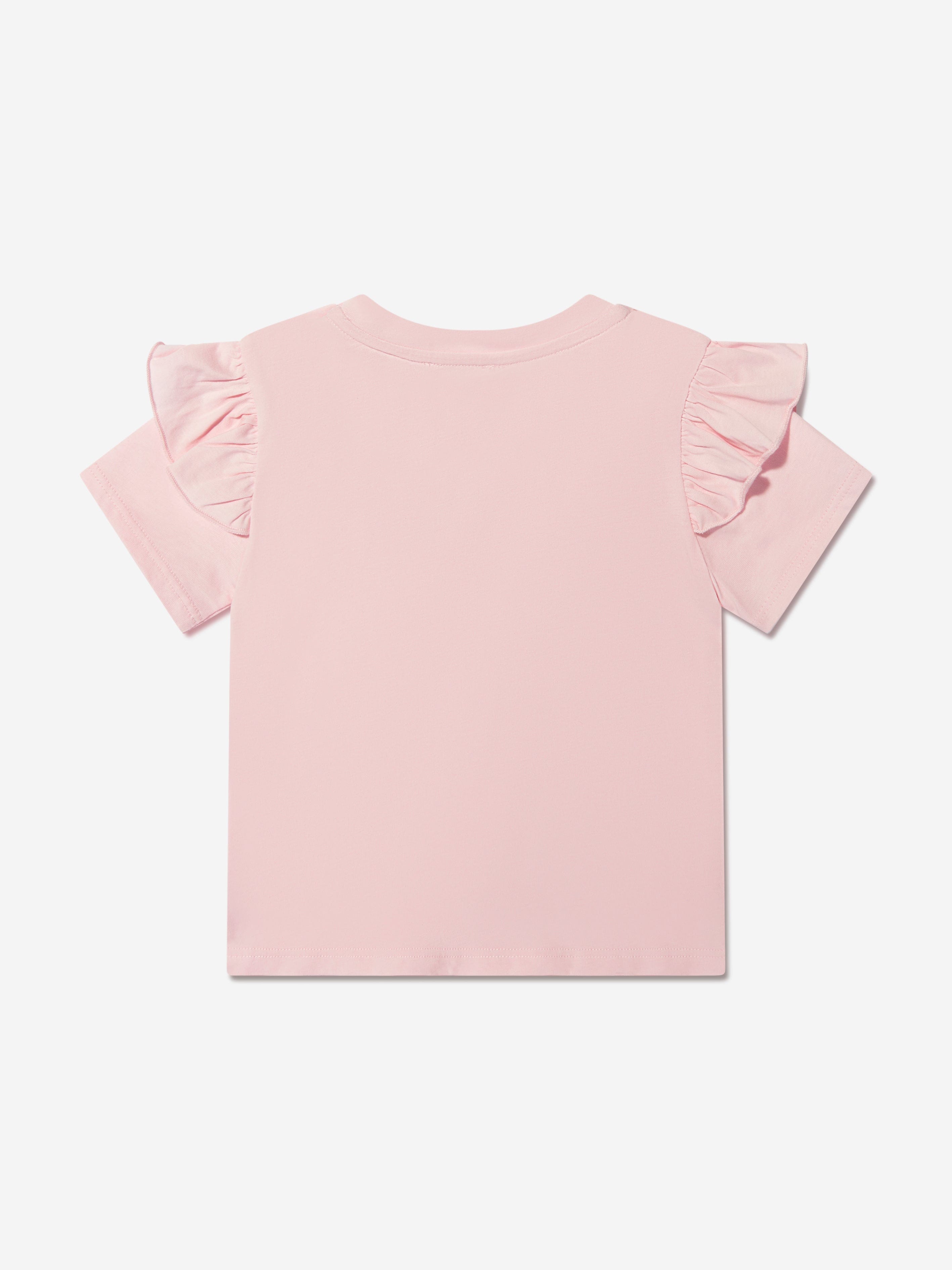 Givenchy Baby Girls Ruffle T-Shirt in Pink