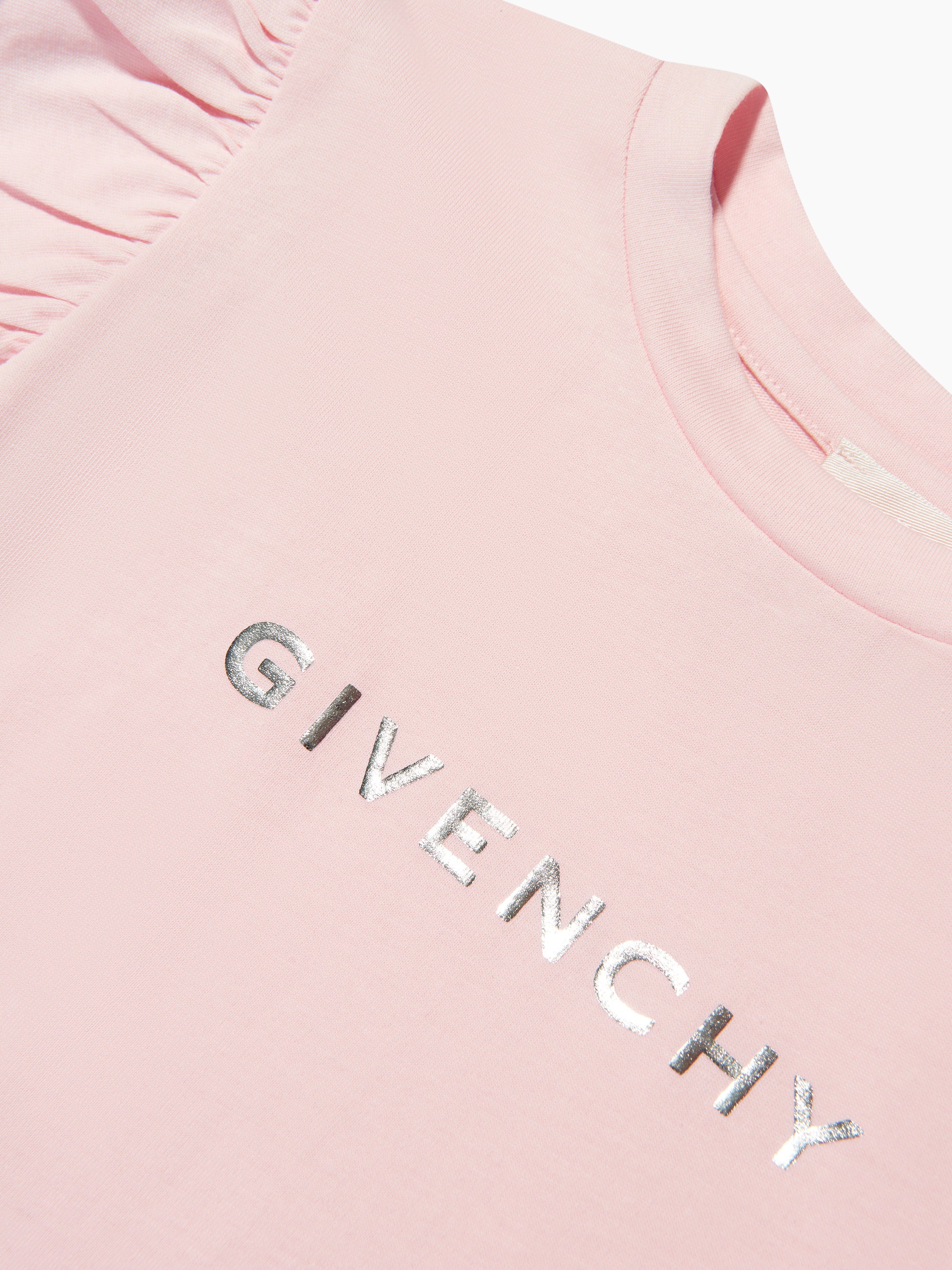 Givenchy Baby Girls Ruffle T-Shirt in Pink