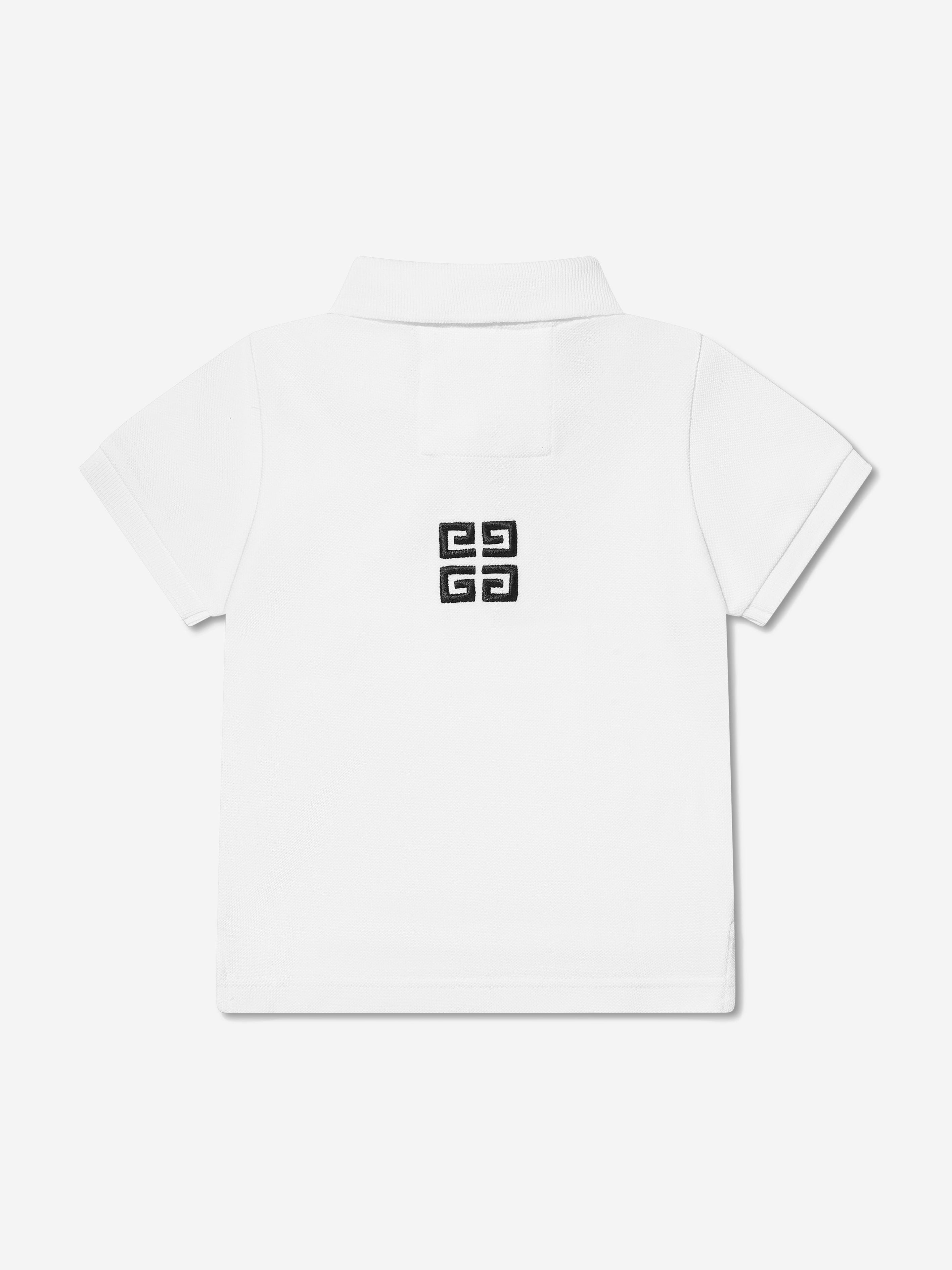 Givenchy Baby Boys Logo Print Polo Shirt in White