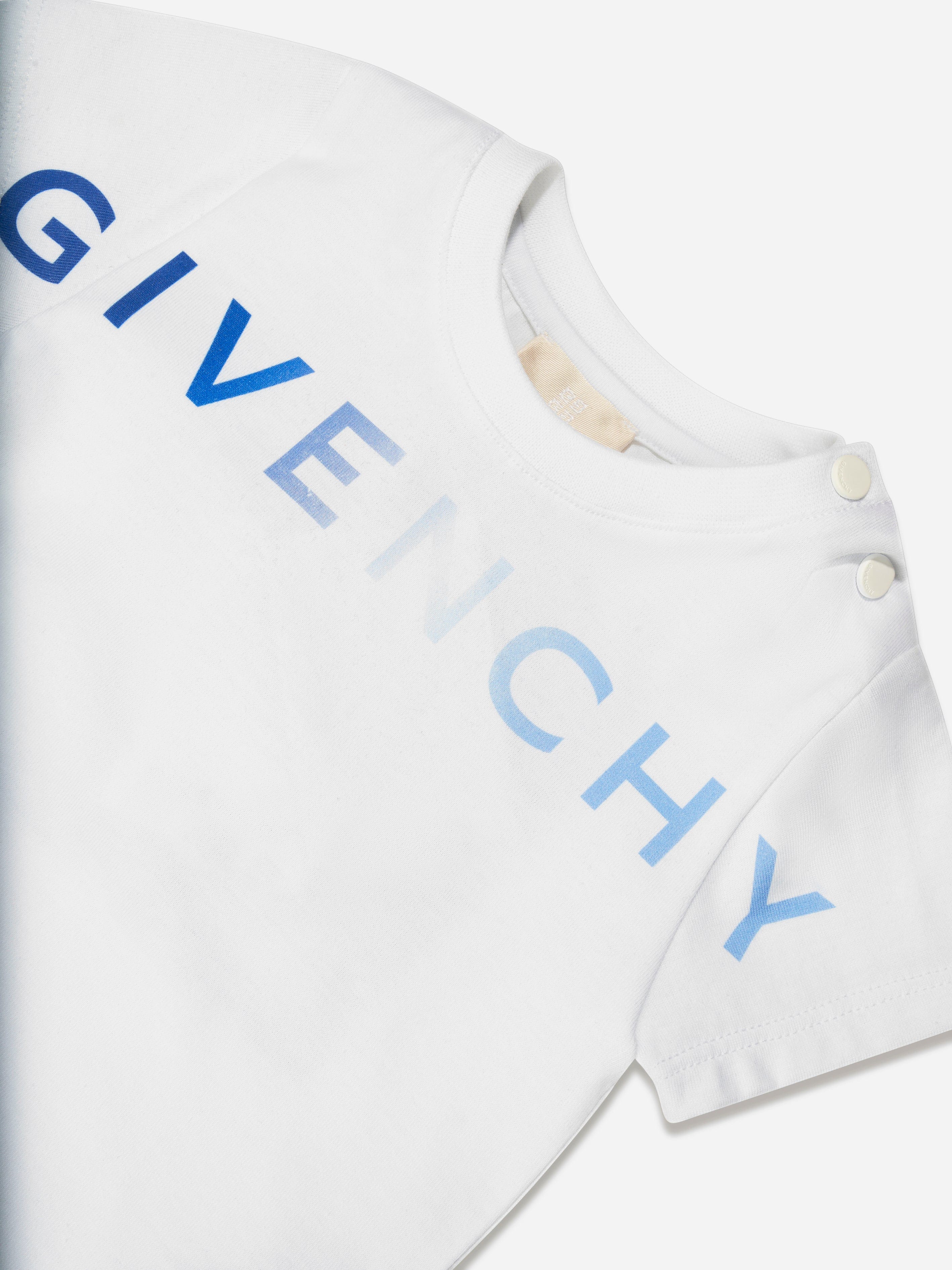 Givenchy Baby Boys Logo Print T-Shirt in White