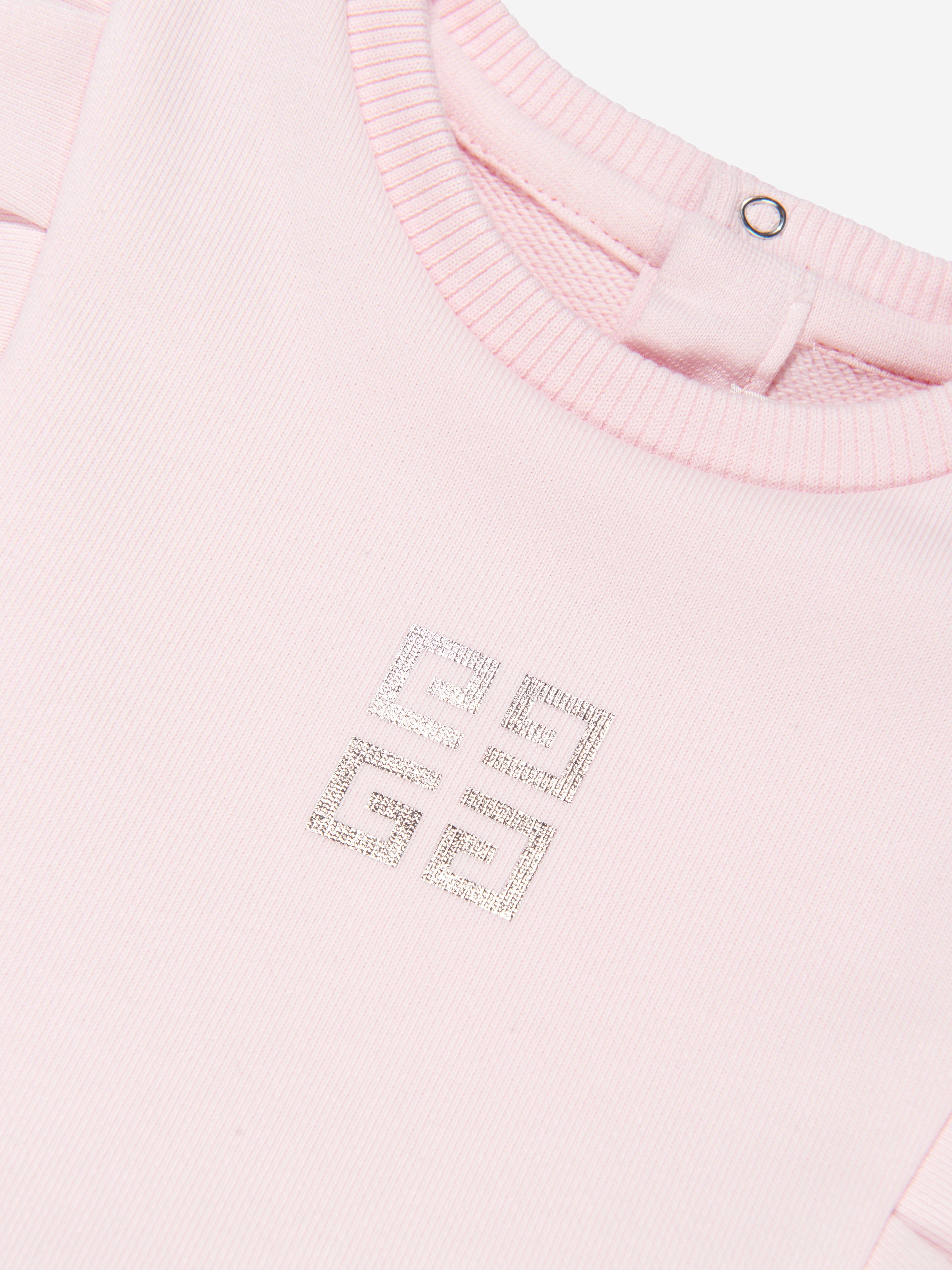 Givenchy Baby Girls 4G Logo Dress in Pink