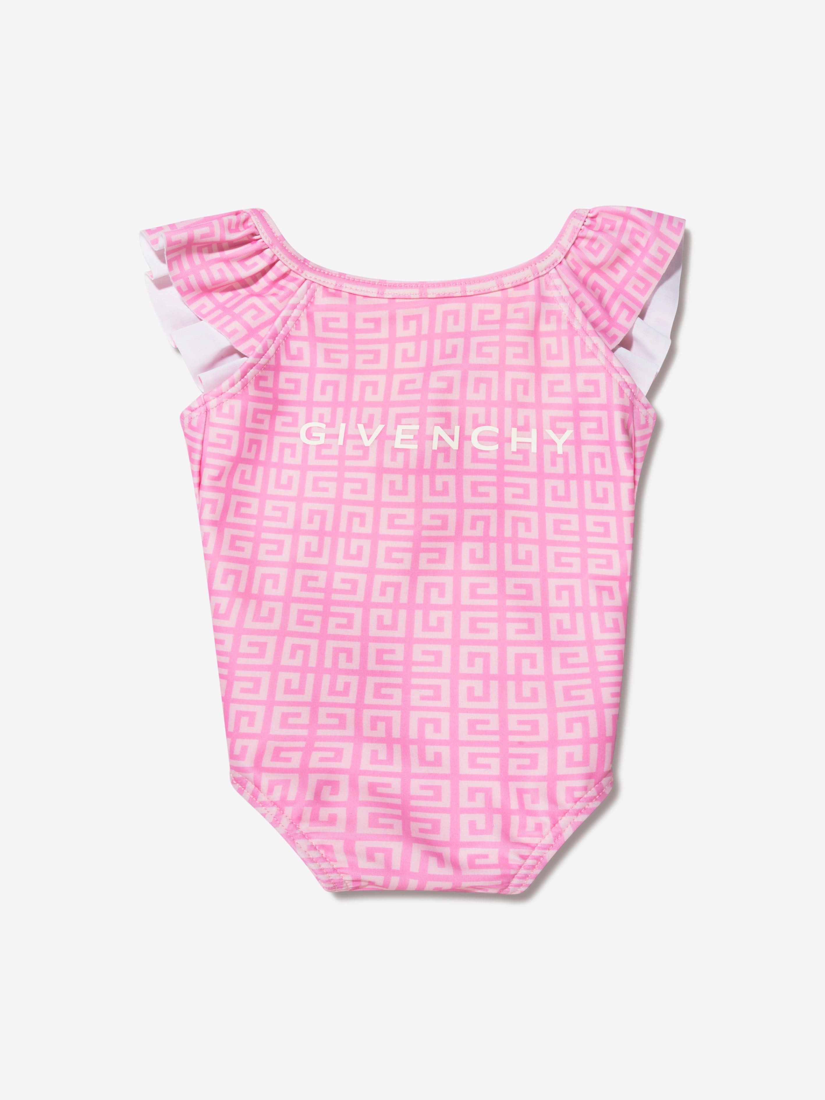 Givenchy Baby Girls 4G Logo Swimming Costume in Pink