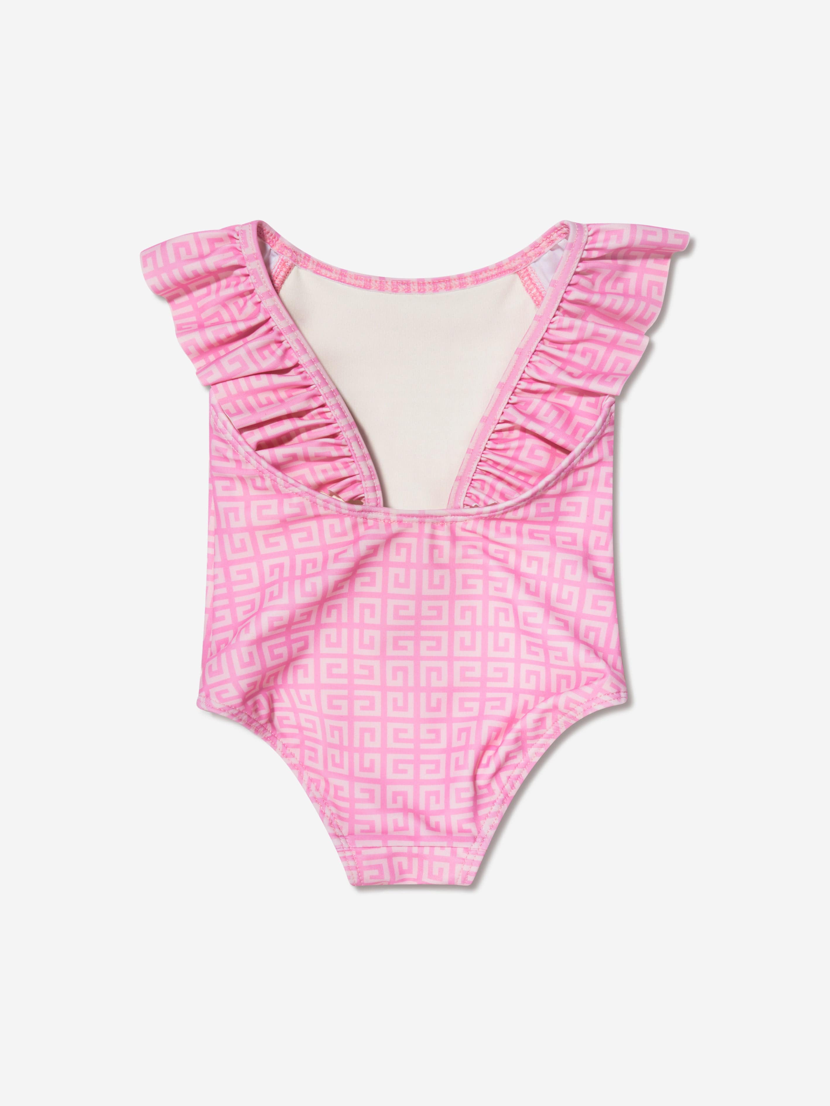 Givenchy Baby Girls 4G Logo Swimming Costume in Pink